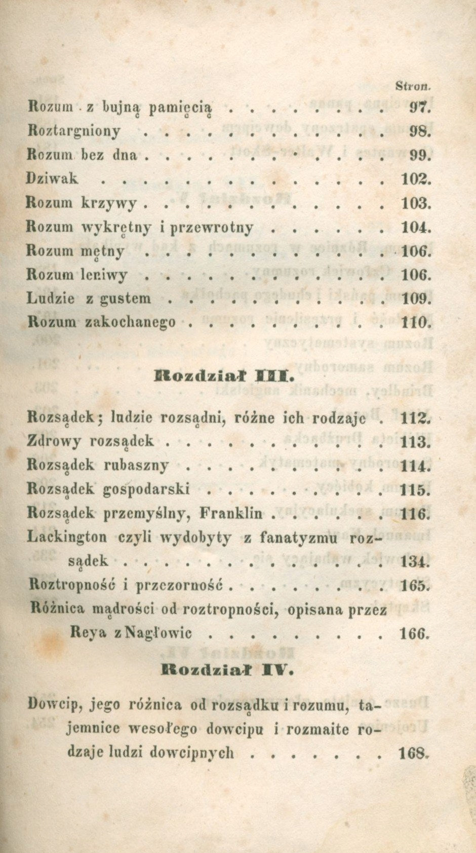 Charaktery rozumów ludzkich, Wiszniewski Michał [Kraków 1842]