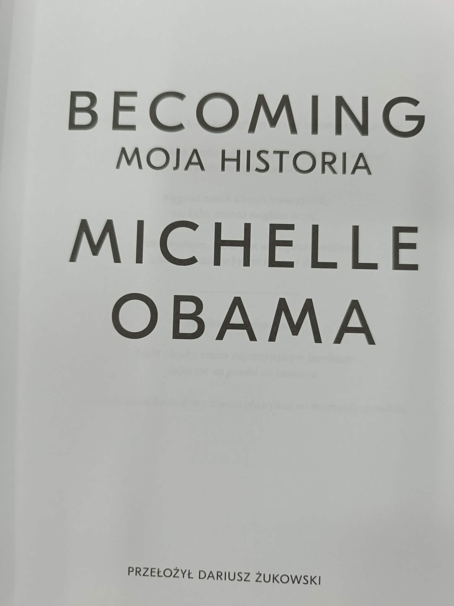Michelle Obama-Becoming, Barack Obama-Ziemia Obiecana x2