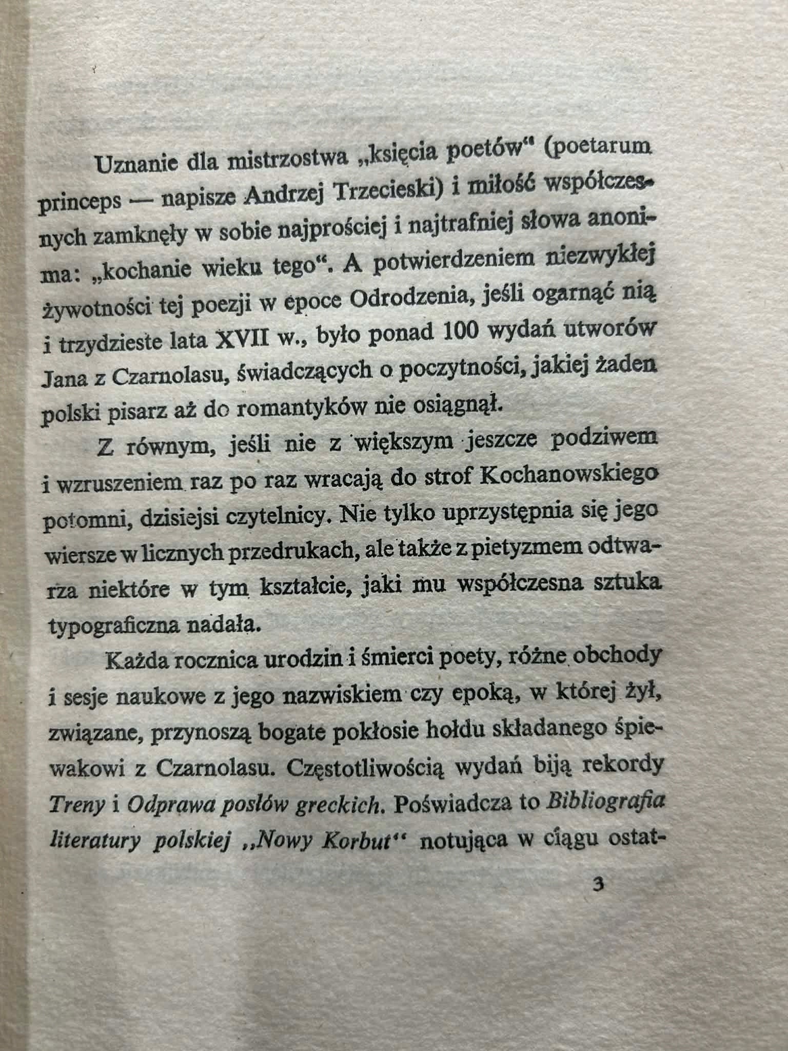 Odprawa posłów greckich i jej pierwodruk - Jan Kochanowski