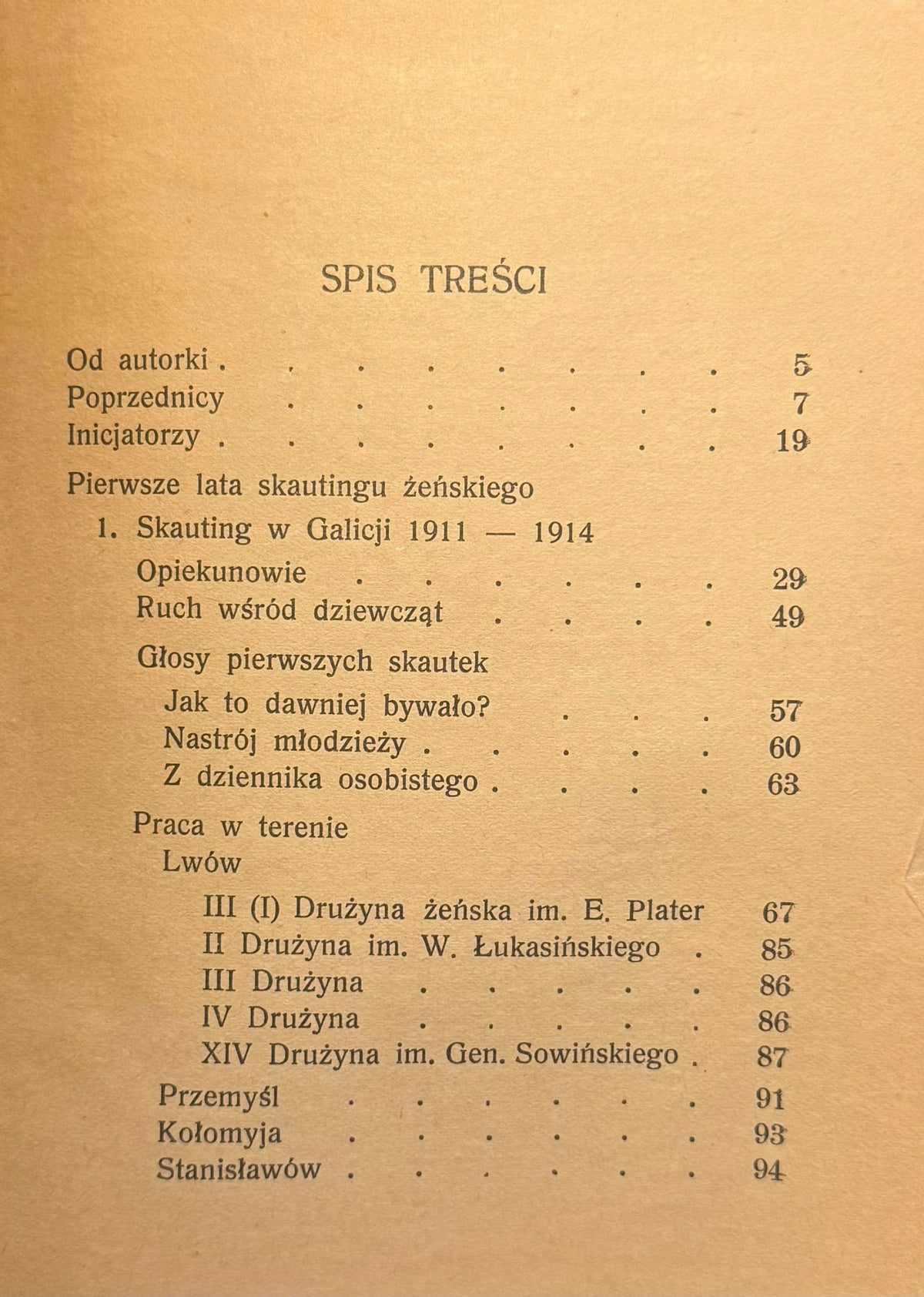 Pierwsze ćwierćwiecze harcerstwa żeńskiego Część I Ewa Grodecka [1937]
