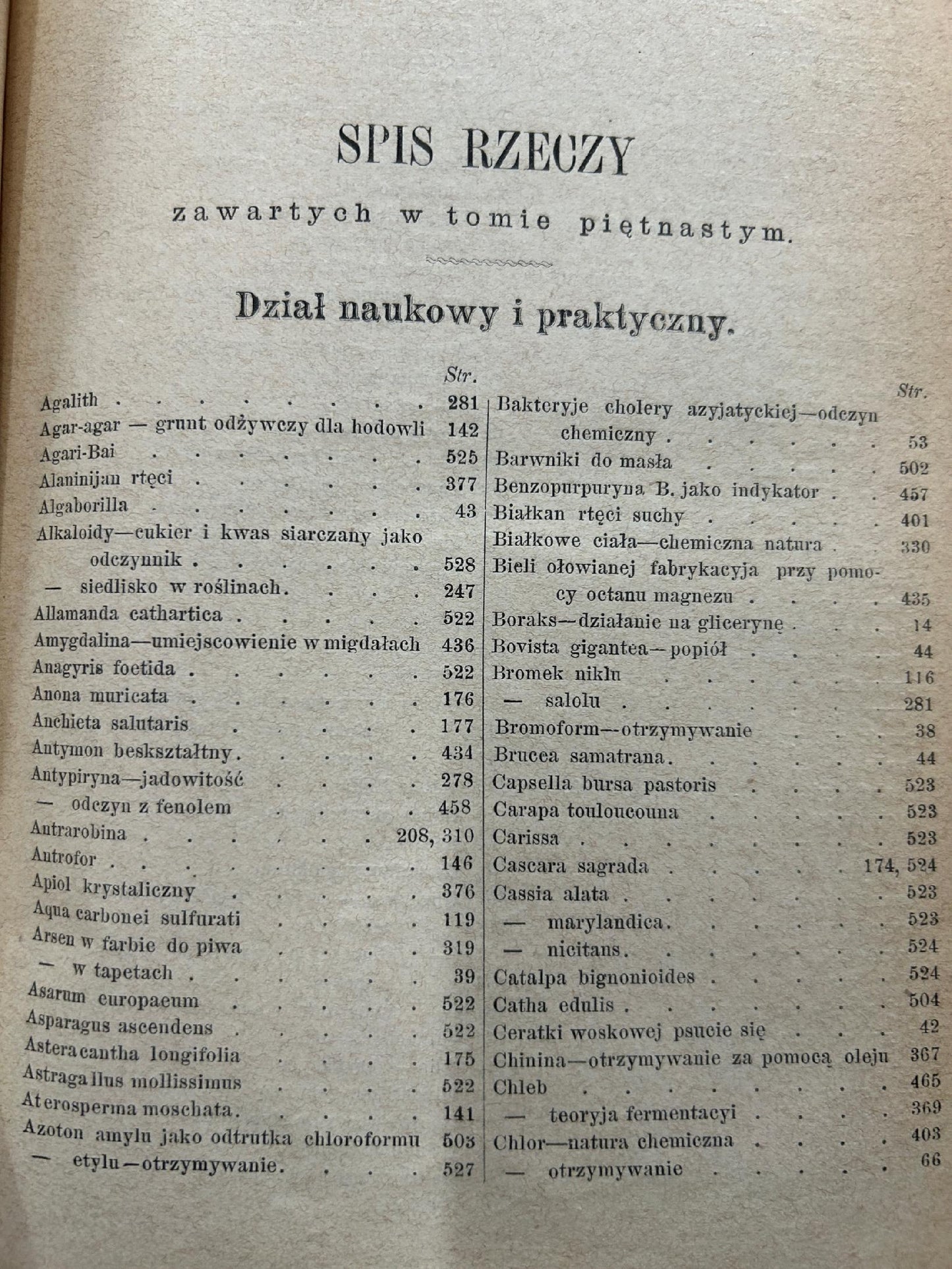 Wiadomości farmaceutyczne Tom XV - red. przez Kazimierza Wendę [1888 r.]