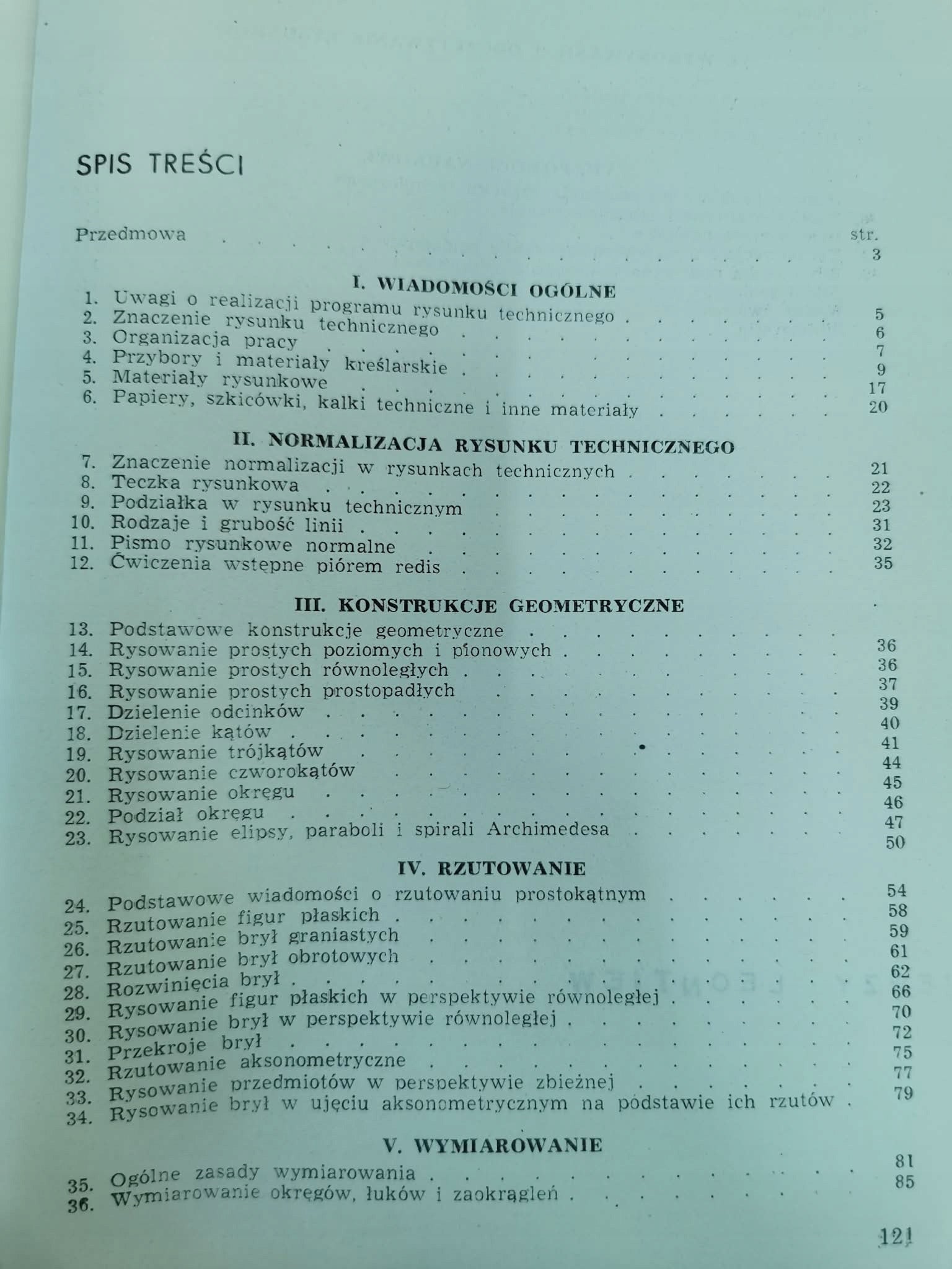 Nauczanie Rysunku Technicznego w szkole podstawowej dla klasy 8 Podręcznik