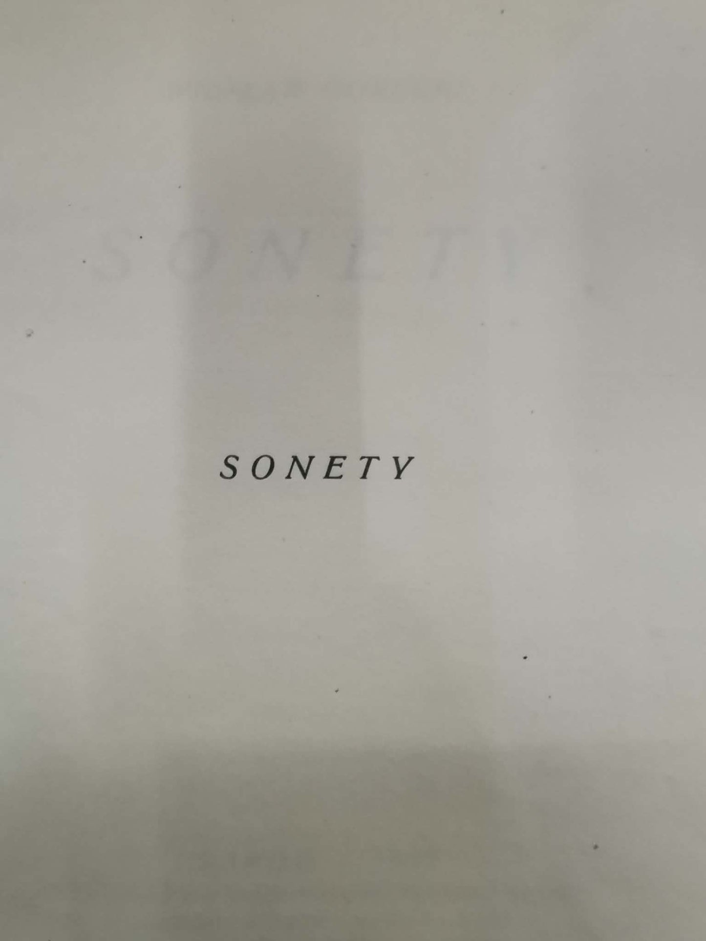Sonety, Wiesław Gorecki [Kraków 1929]