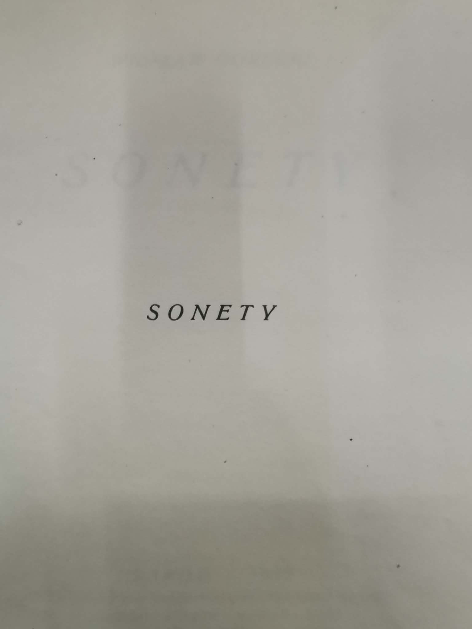 Sonety, Wiesław Gorecki [Kraków 1929]
