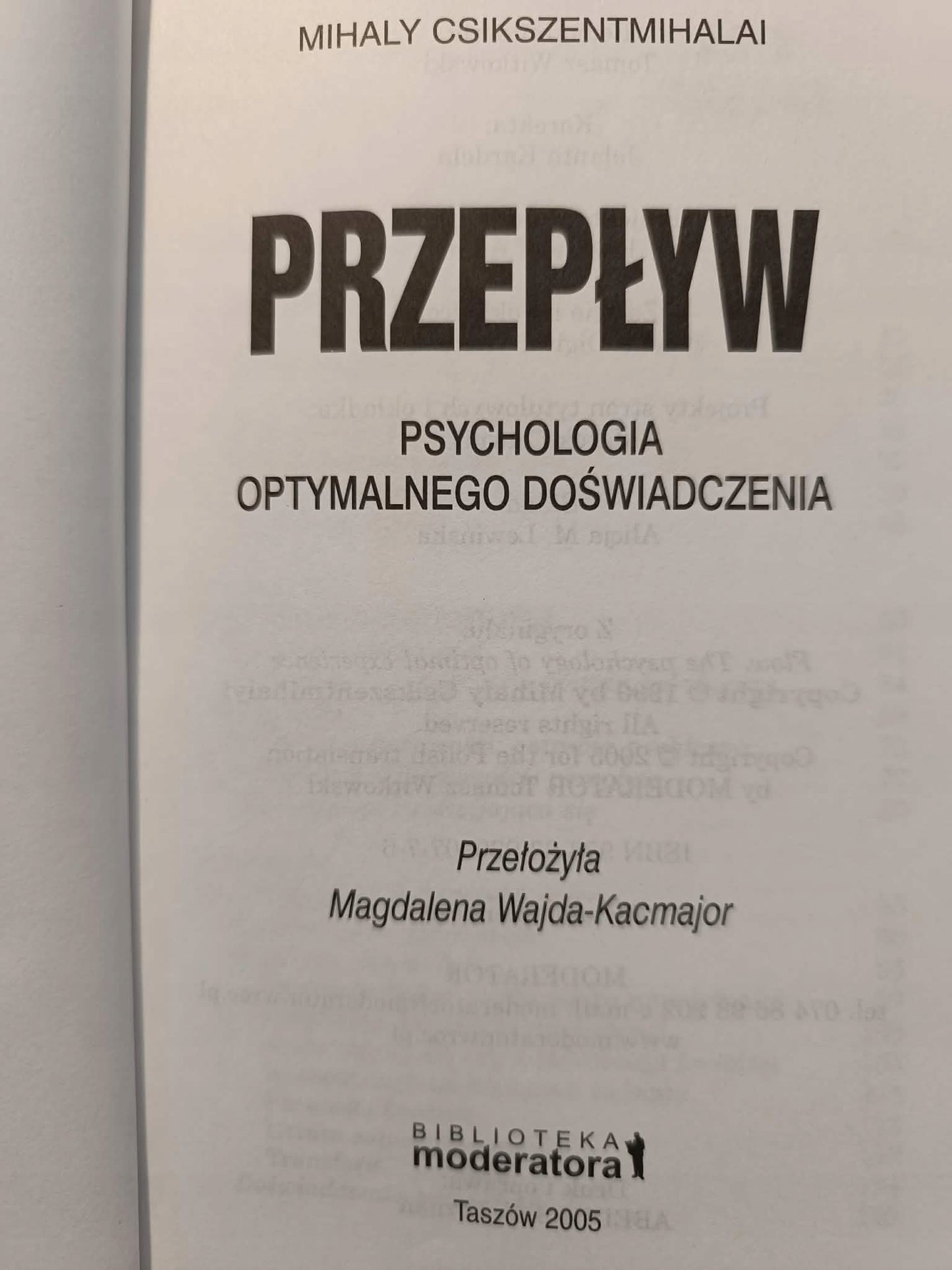 Przepływ Mihaly Csikszentmihalyi