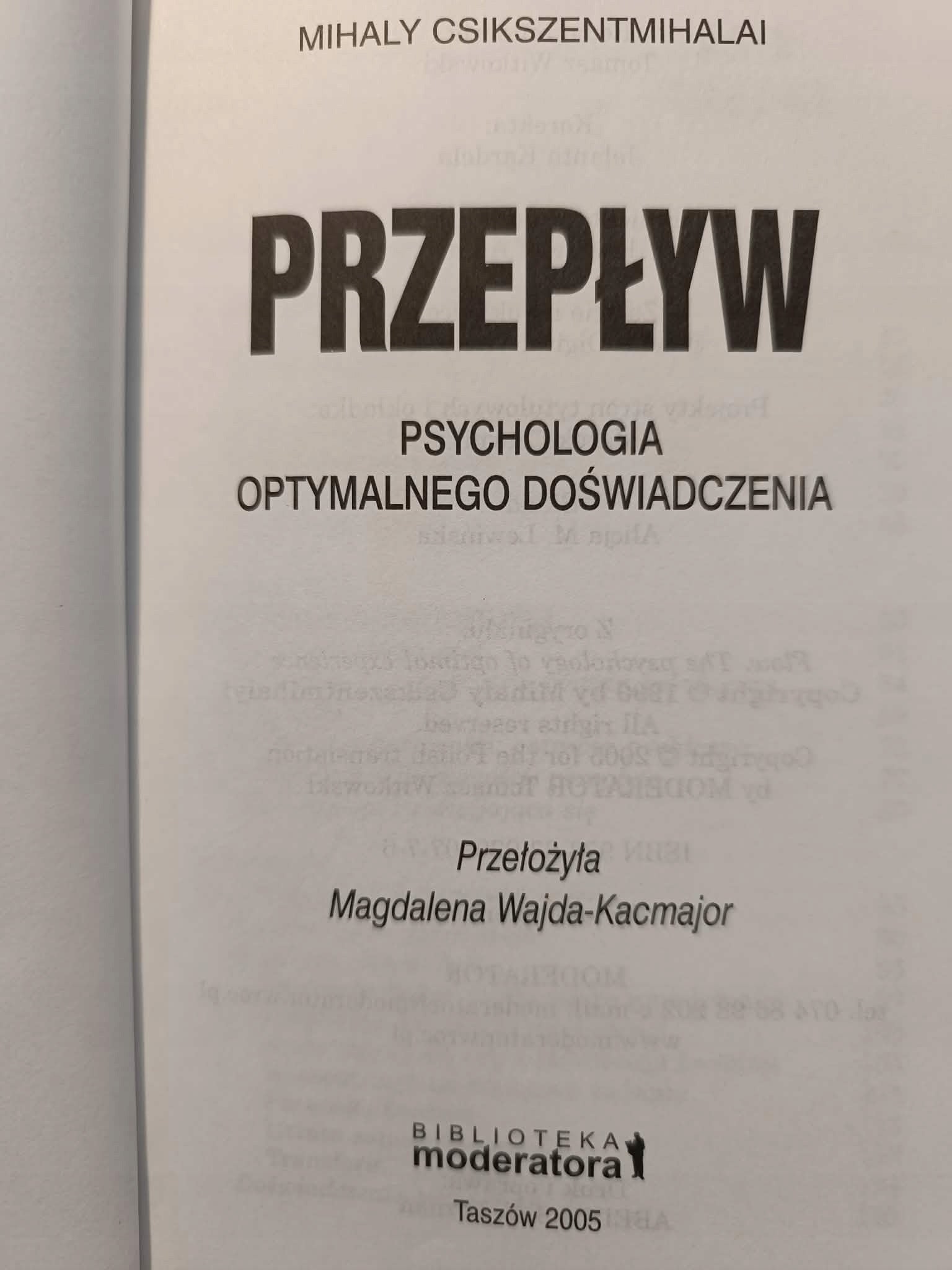 Przepływ Mihaly Csikszentmihalyi