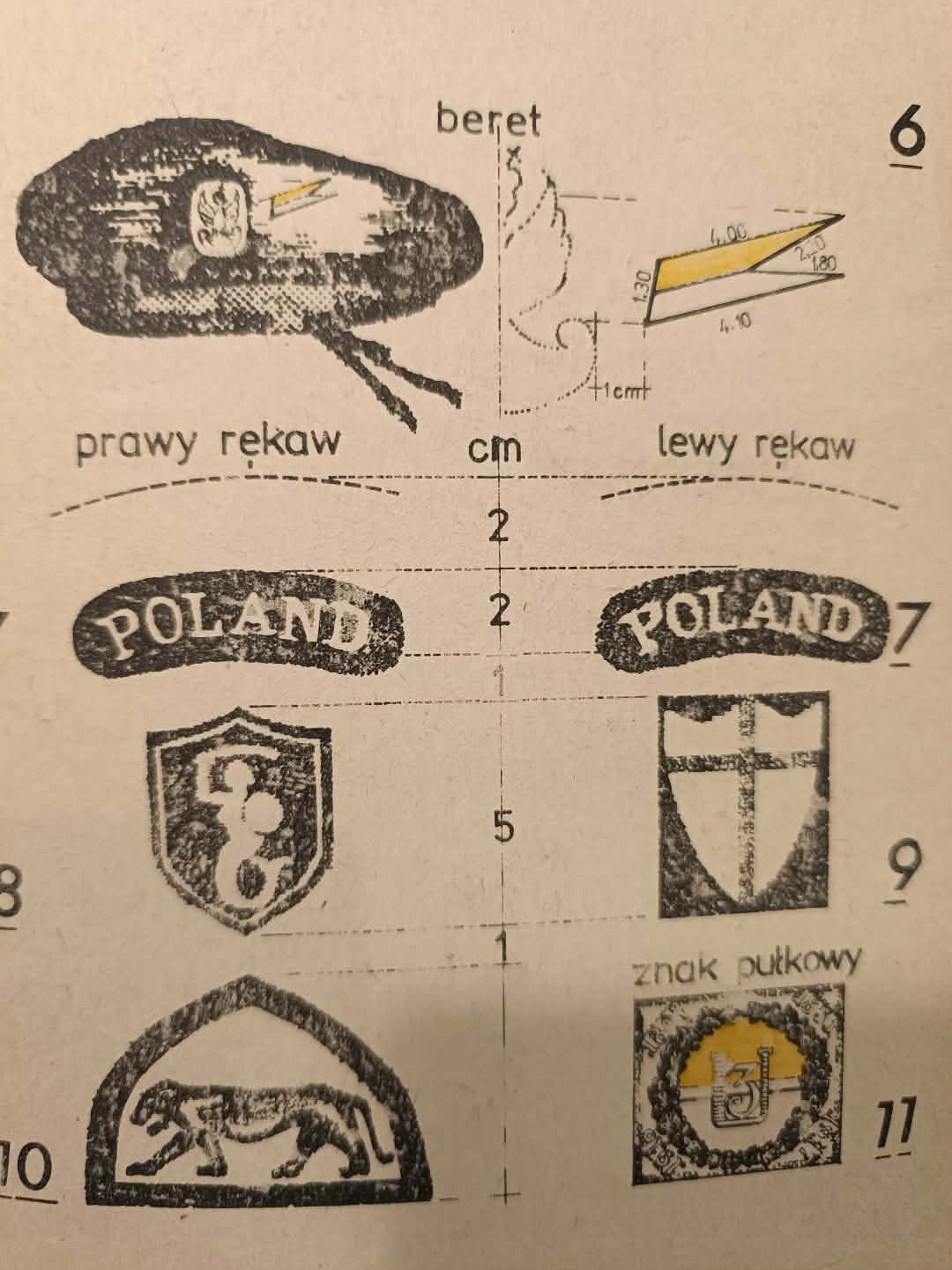Poland, 3 Pułk Ułanów Śląskich, 1944-1947 [1984, rys. Marek Wroński]