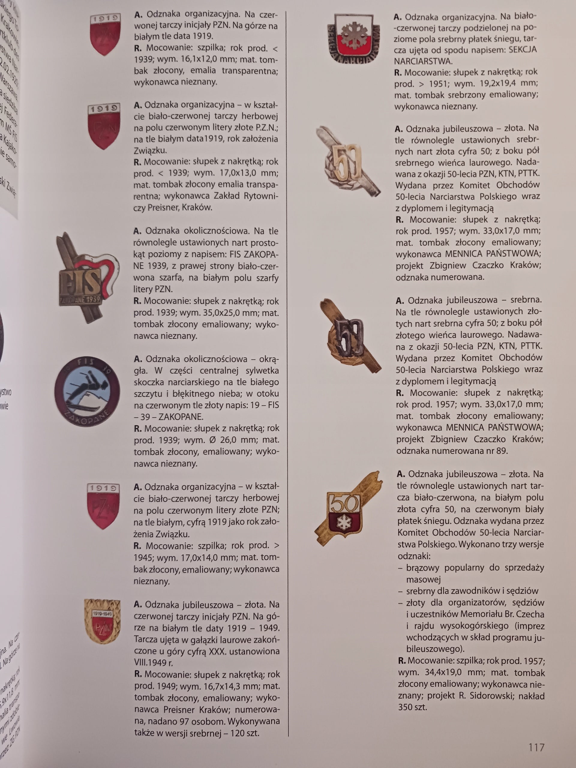 Odznaki polskich związków sportowych... Andrzej Szalewicz