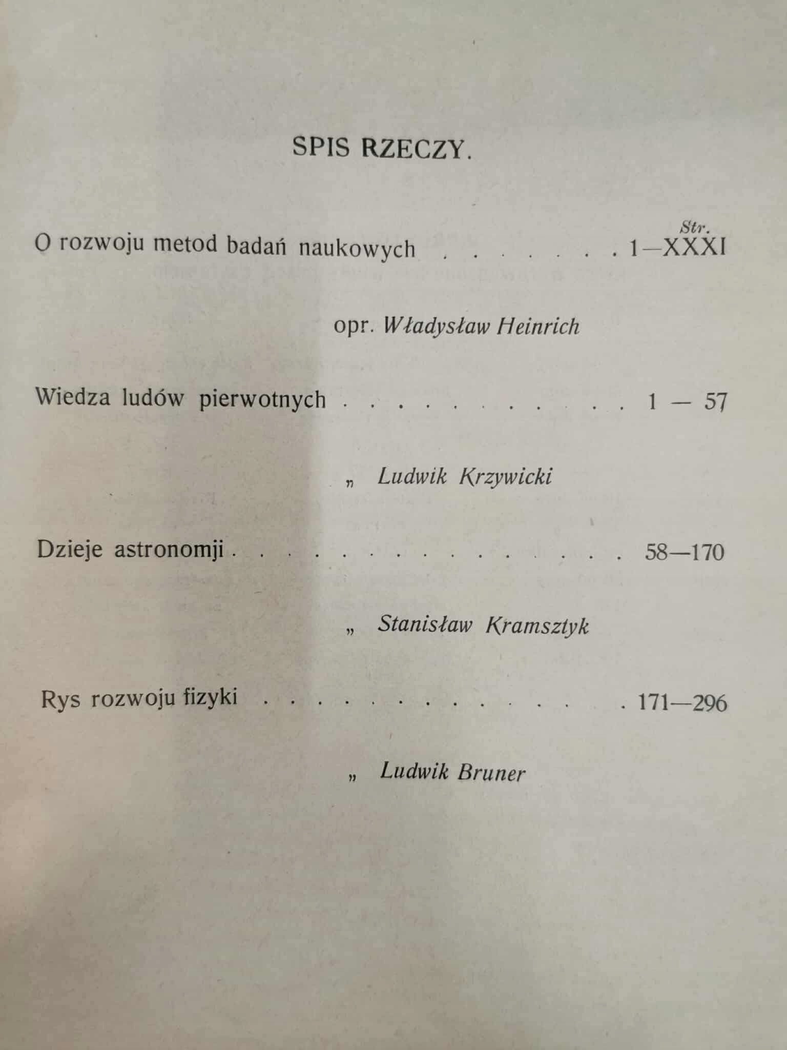 Dzieje myśli. Zarys historji rozwoju nauk. Tom I Zeszyt I [Warszawa 1907]