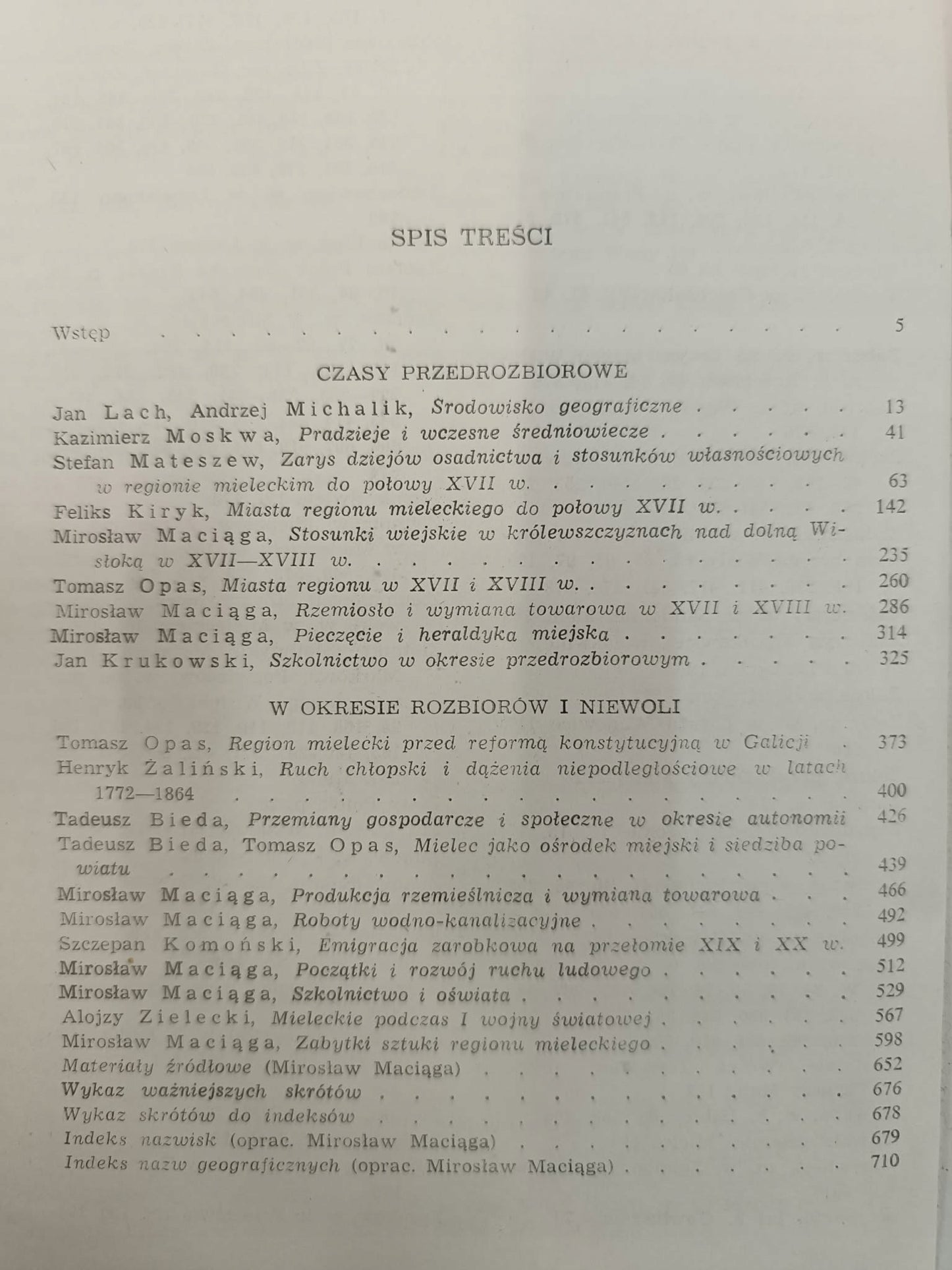red. Feliks Kiryk Mielec T. 1 2 Dzieje miasta i regionu, Studia i materiały