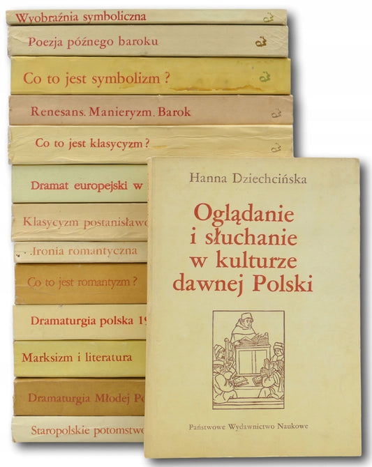 Zestaw 14 książek PIW [Marksizm i literatura, Dramaturgia polska, ...]