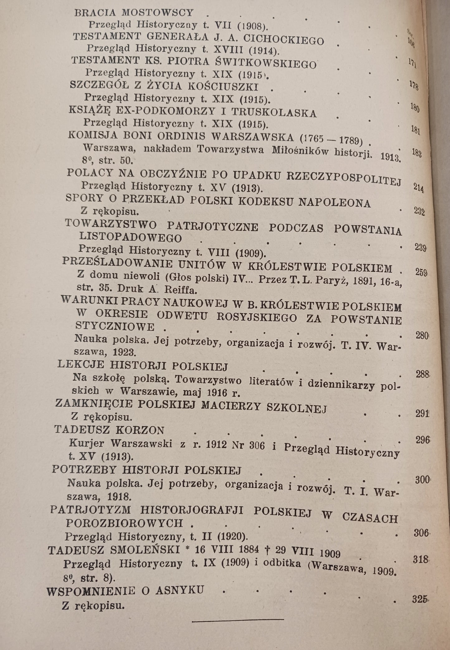 Studja historyczne Władysław Smoleński [Wydanie przedwojenne 1925 rok]