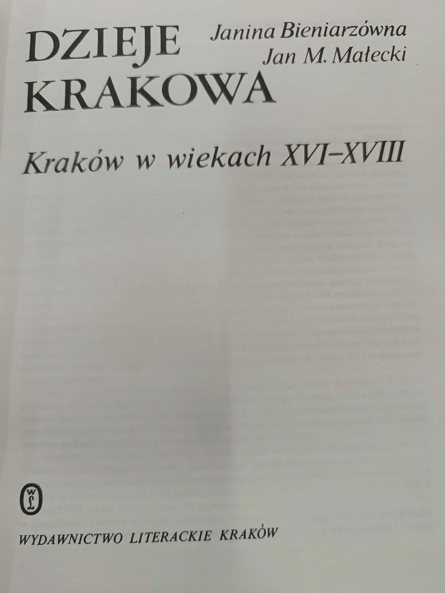 Dzieje Krakowa, T. 1-3 [Kraków do schyłku wieków średnich, Kraków w...]