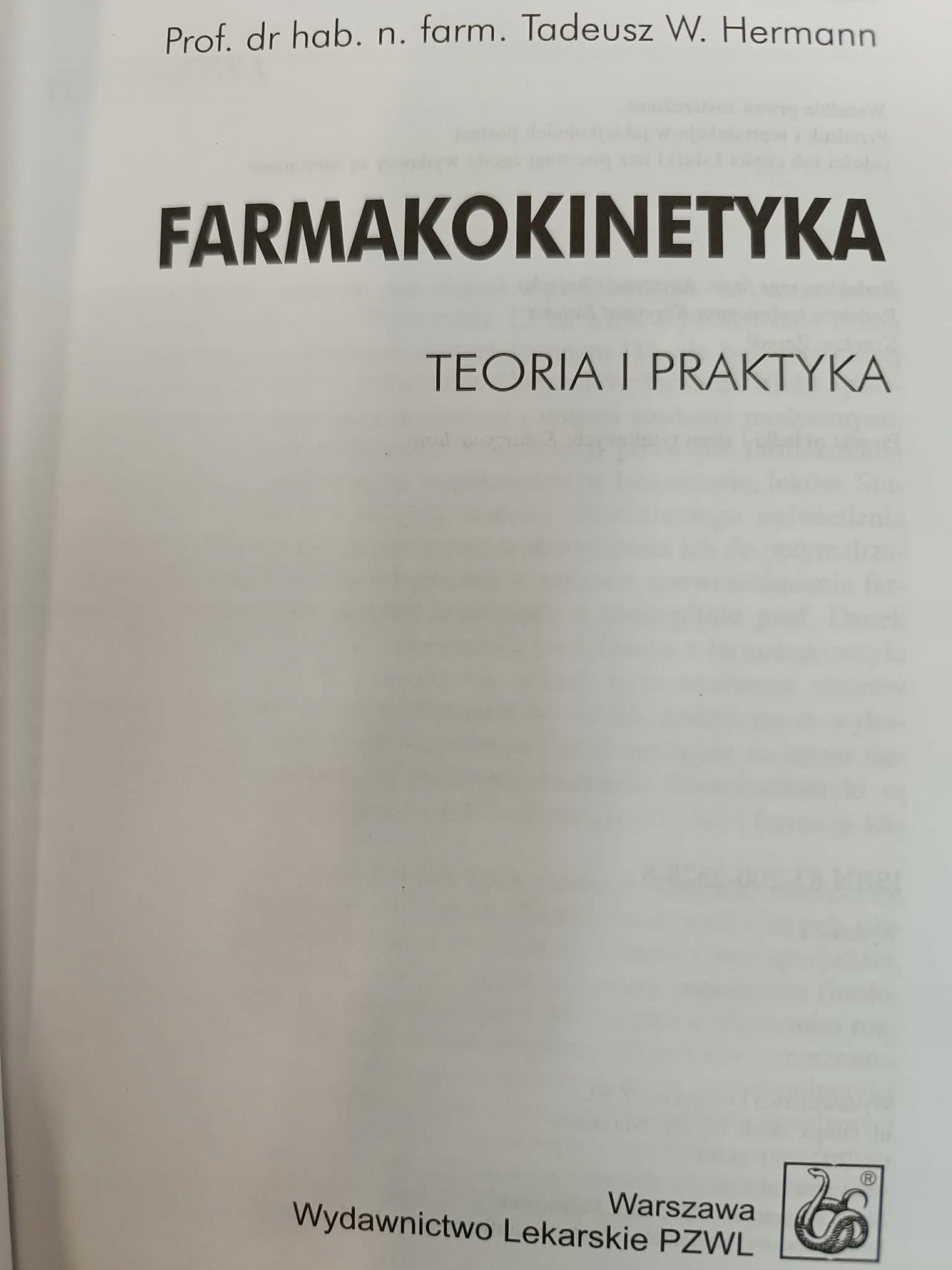Farmakokinetyka, Tadeusz W. Hermann