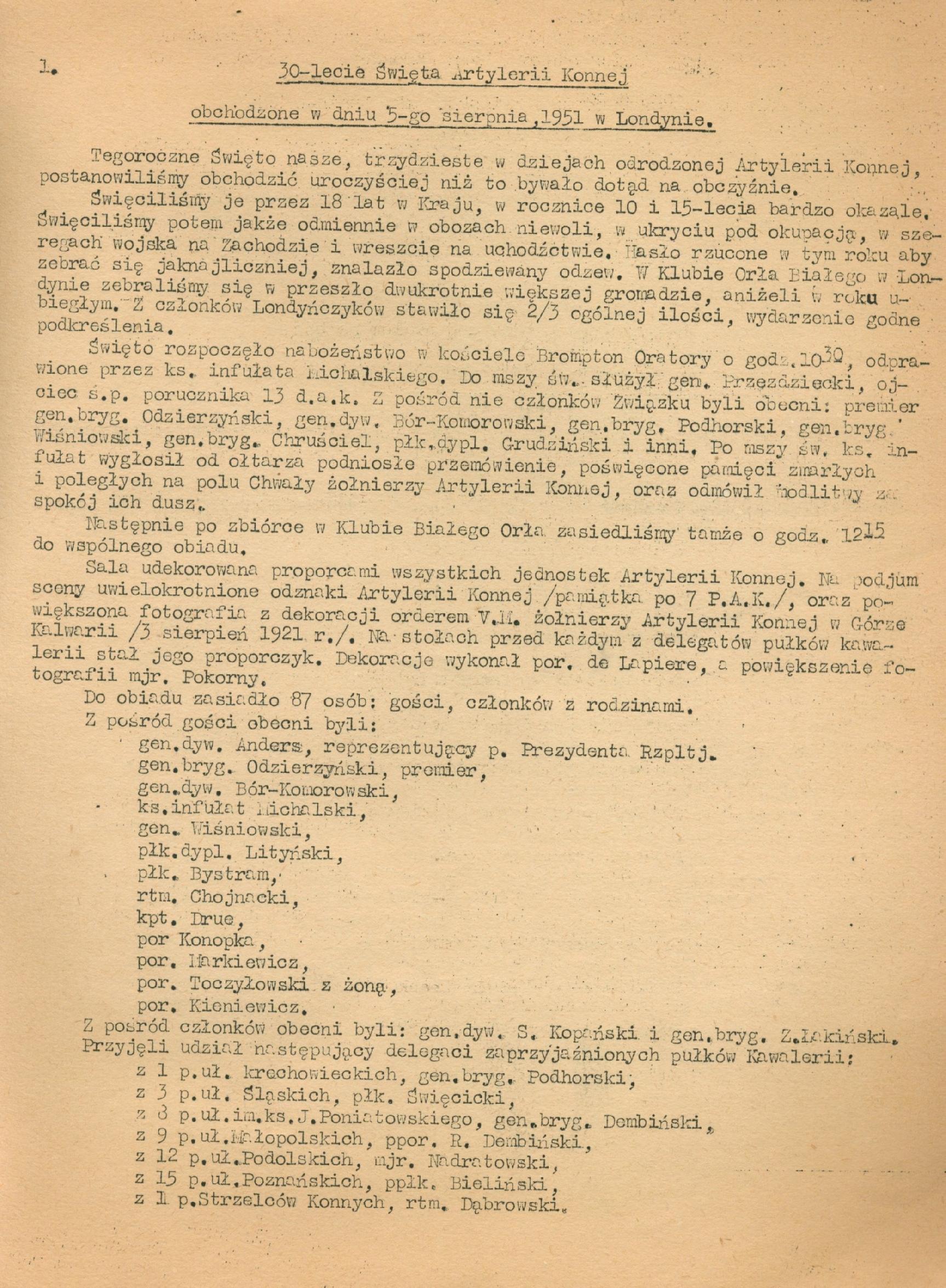 Artylerzysta Konny. Komunikat Związku Artylerzystów Konnych [1951]