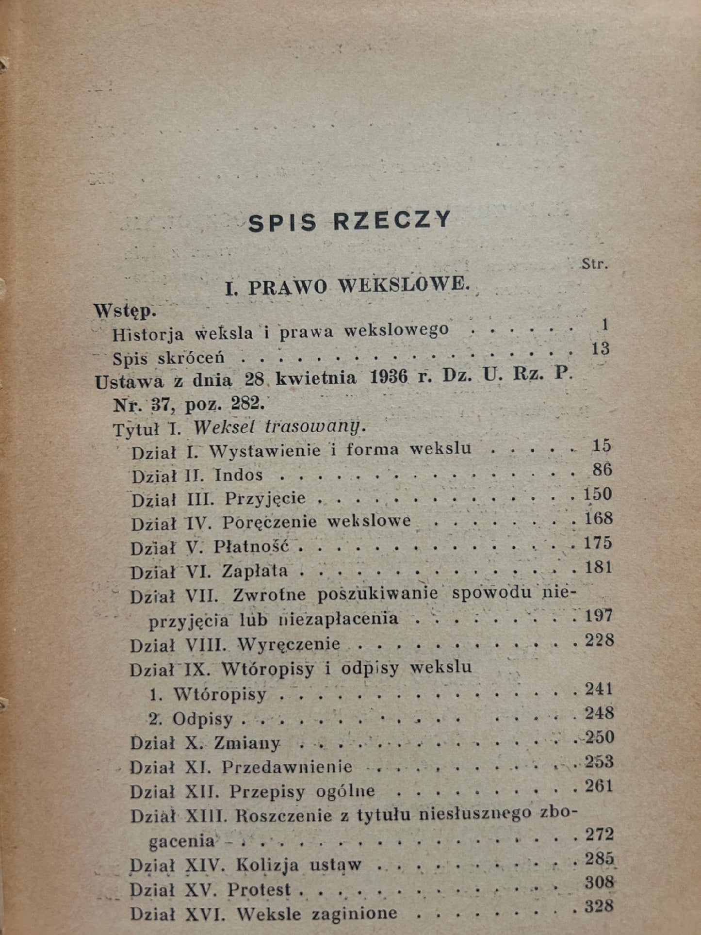 Prawo wekslowe i czekowe z 28 kwietnia 1936 r. - wydał Stanisław Wróblewski