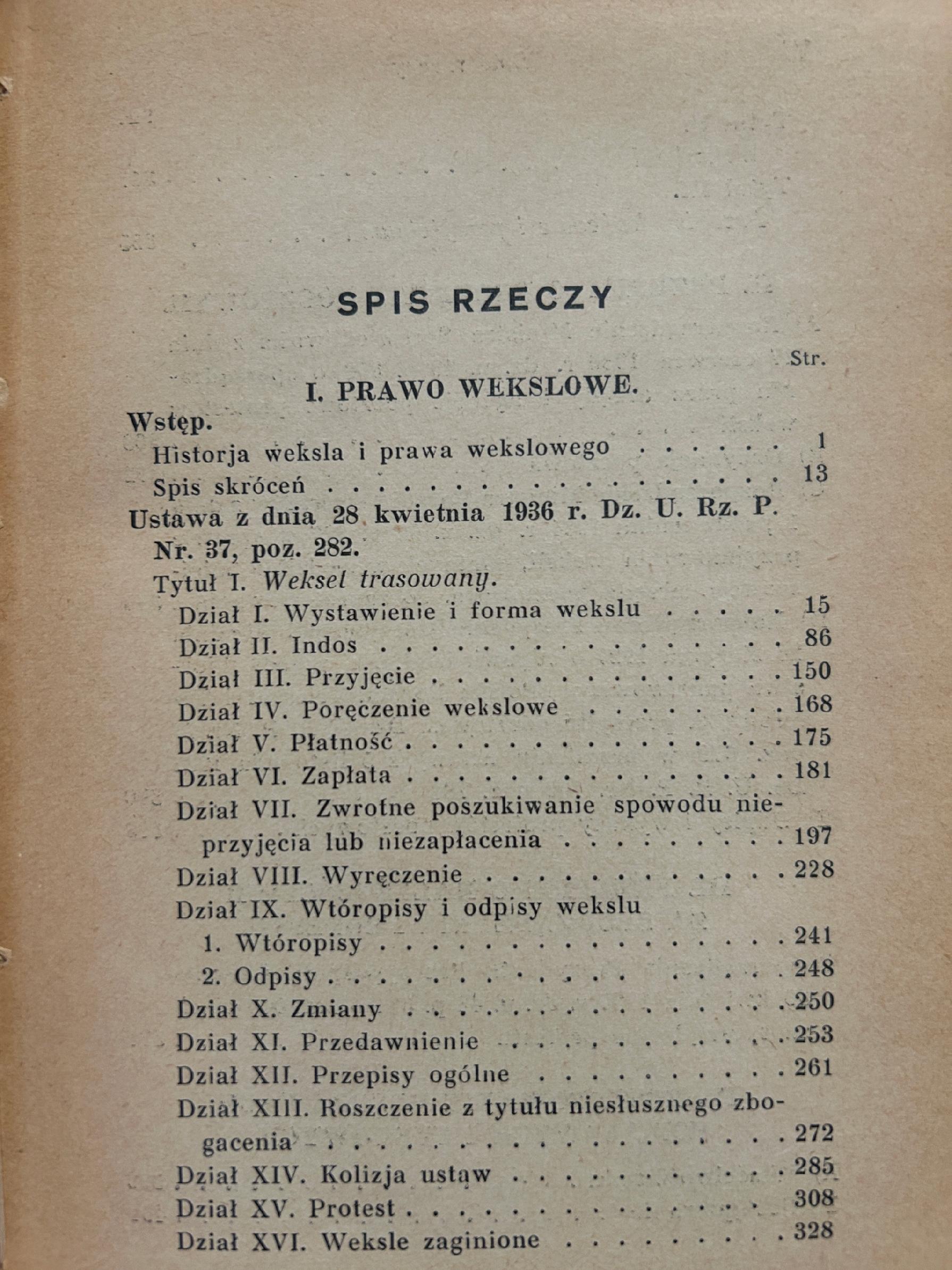 Prawo wekslowe i czekowe z 28 kwietnia 1936 r. - wydał Stanisław Wróblewski