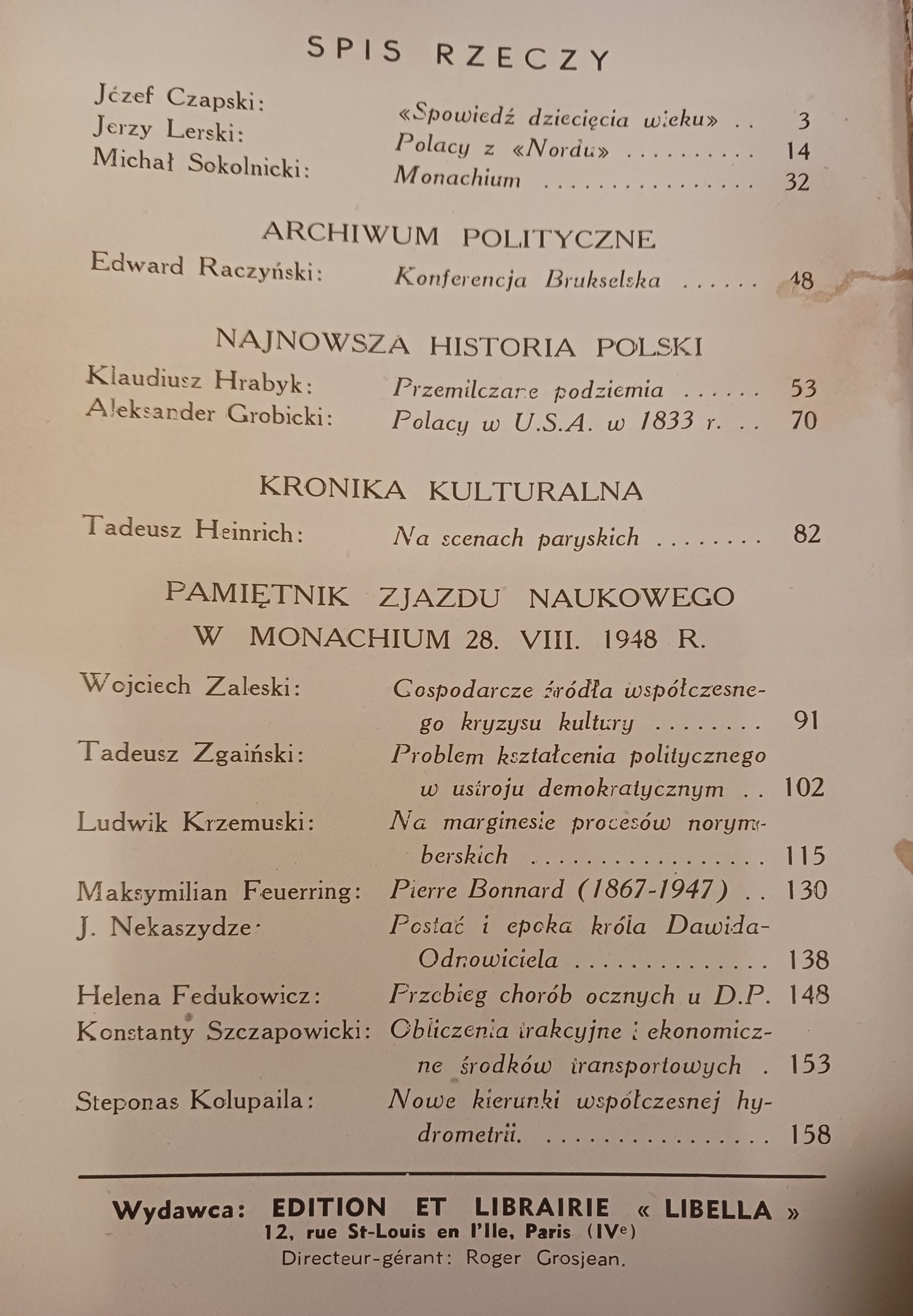 Kultura. Szkice, opowiadania, sprawozdania Nr 1/18 [Paryż 1949]