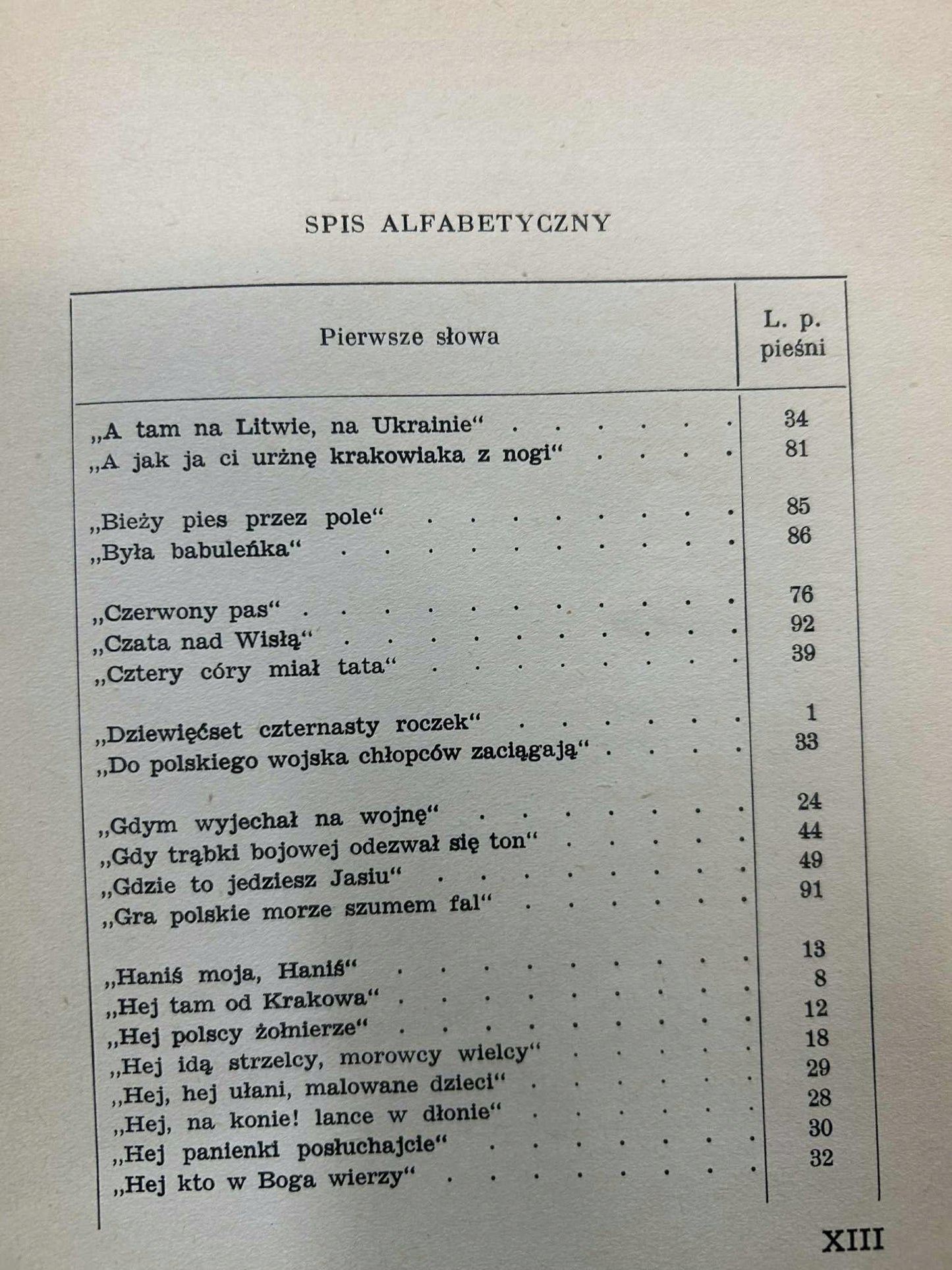 Wojenna pieśń polska Tom III - zebrał i opr. Zygmunt Andrzejowski [1939 r.]