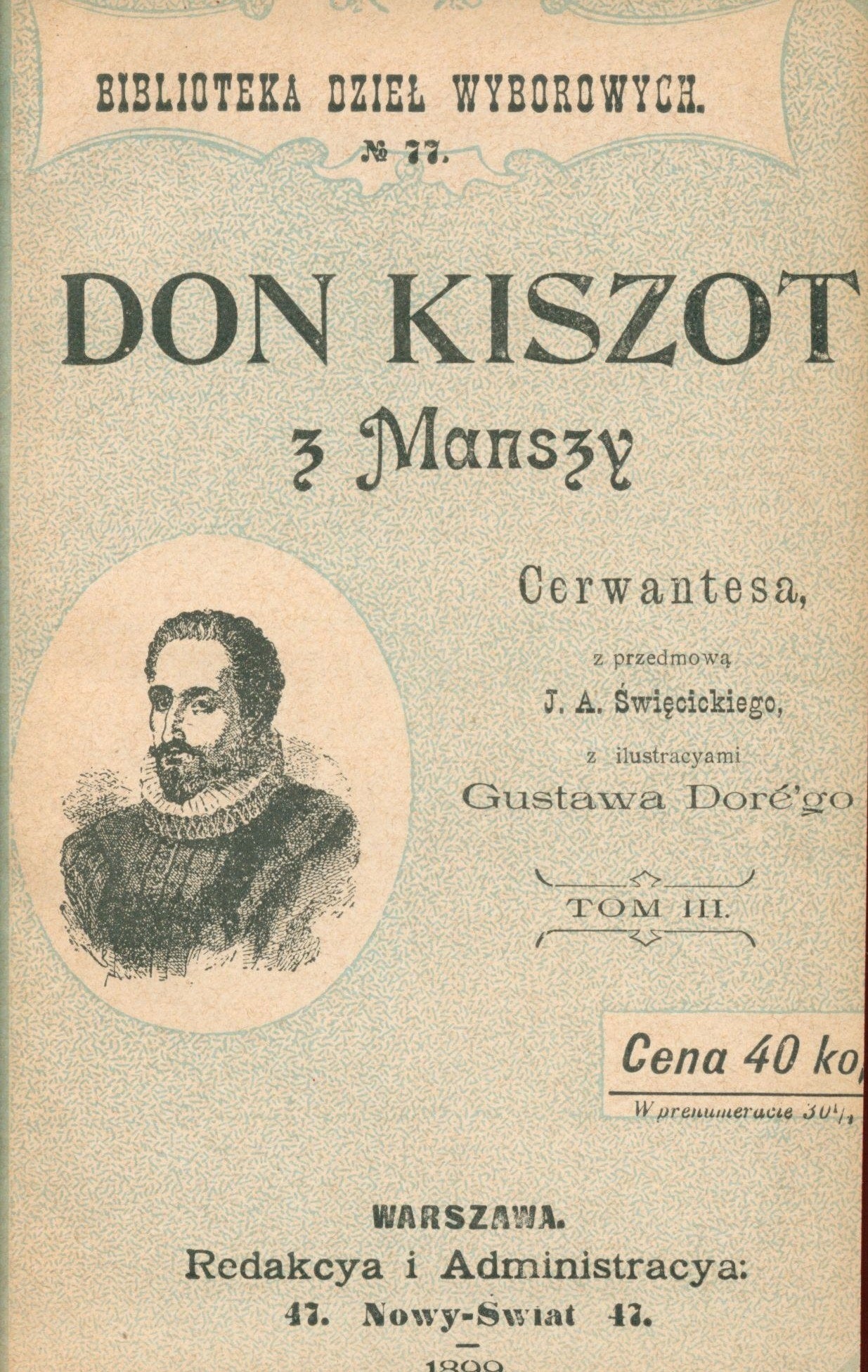 Miguel de Cervantes Saavedra - Don Kiszot z Manszy [oprawa Jerzy Budnik]