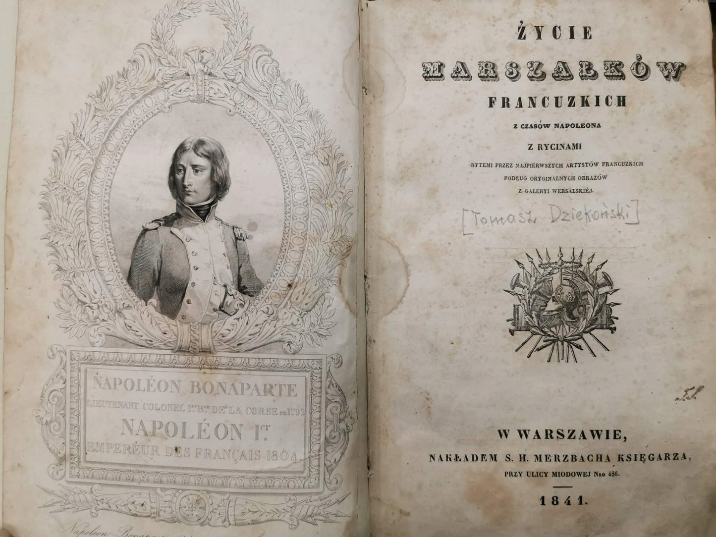 Życie marszałków francuzkich z czasów Napoleona, T. Dziekoński [1841]