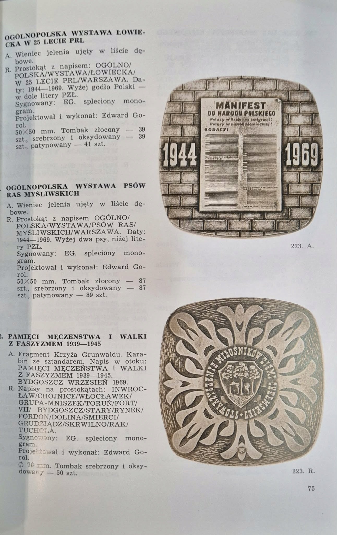 Katalog Medale mennicy Państwowej [nakład 3000 egz.]