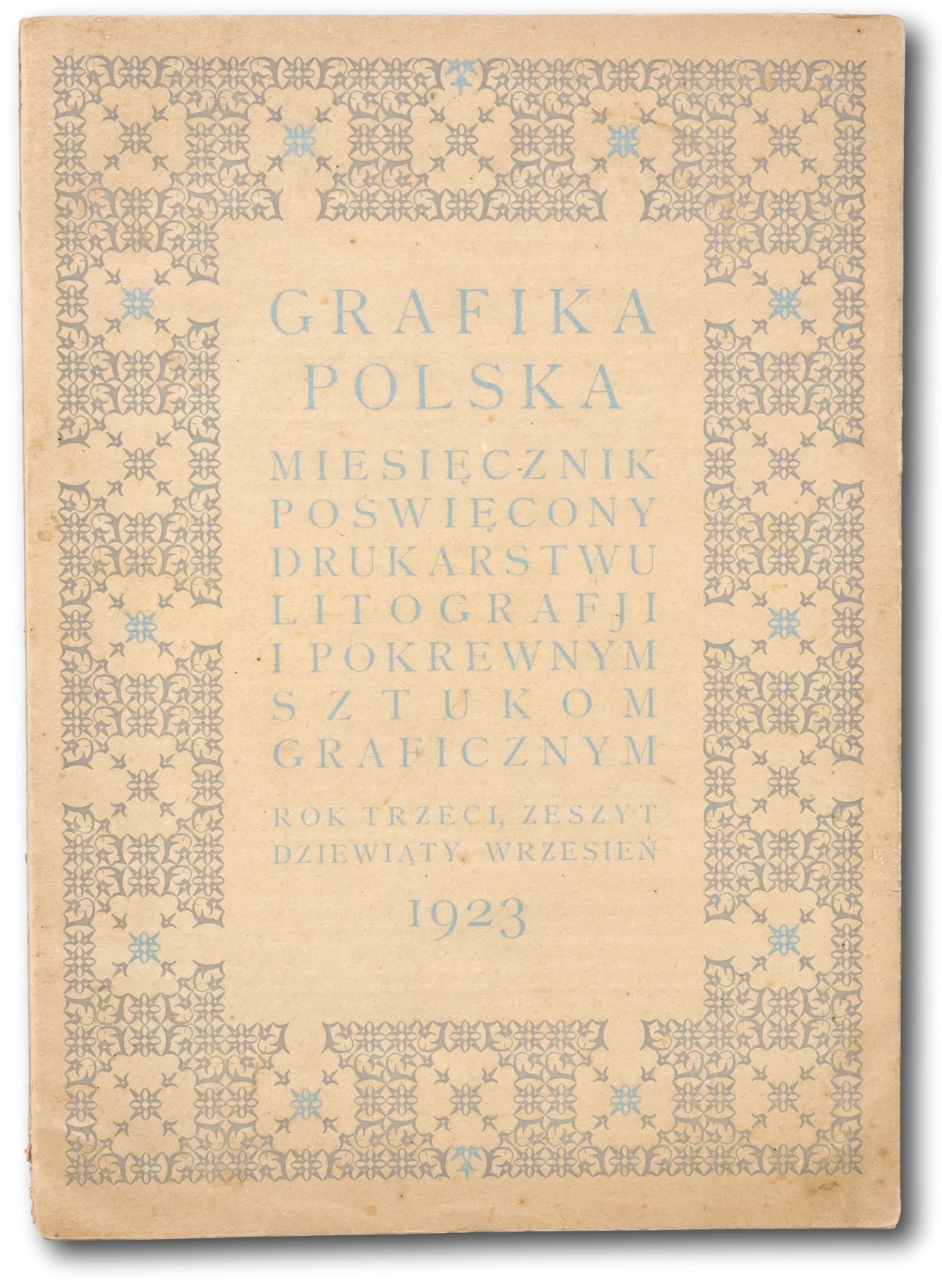 Grafika Polska miesięcznik poświęcony drukarstwu, litografji [1923]