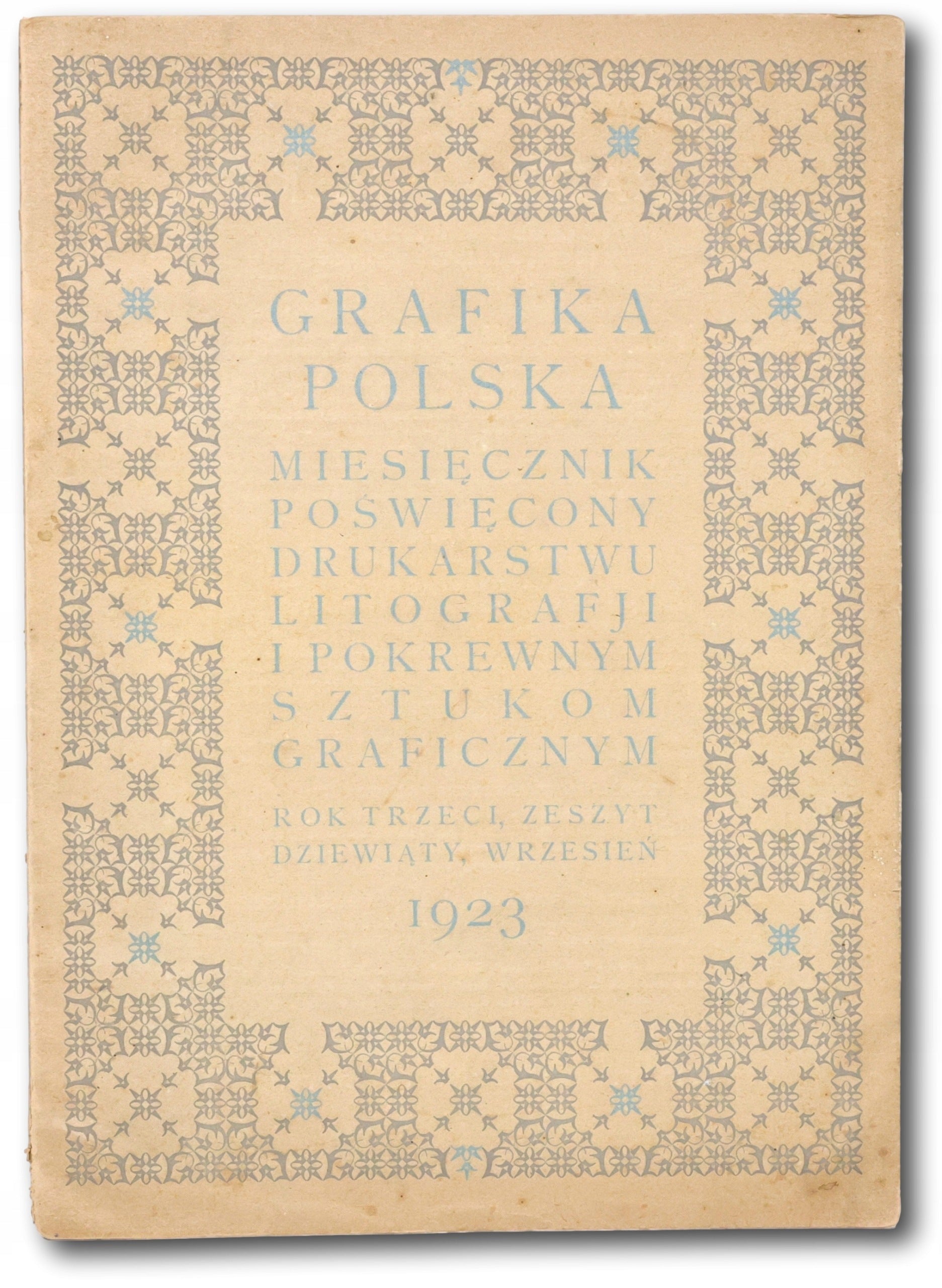 Grafika Polska miesięcznik poświęcony drukarstwu, litografji [1923]