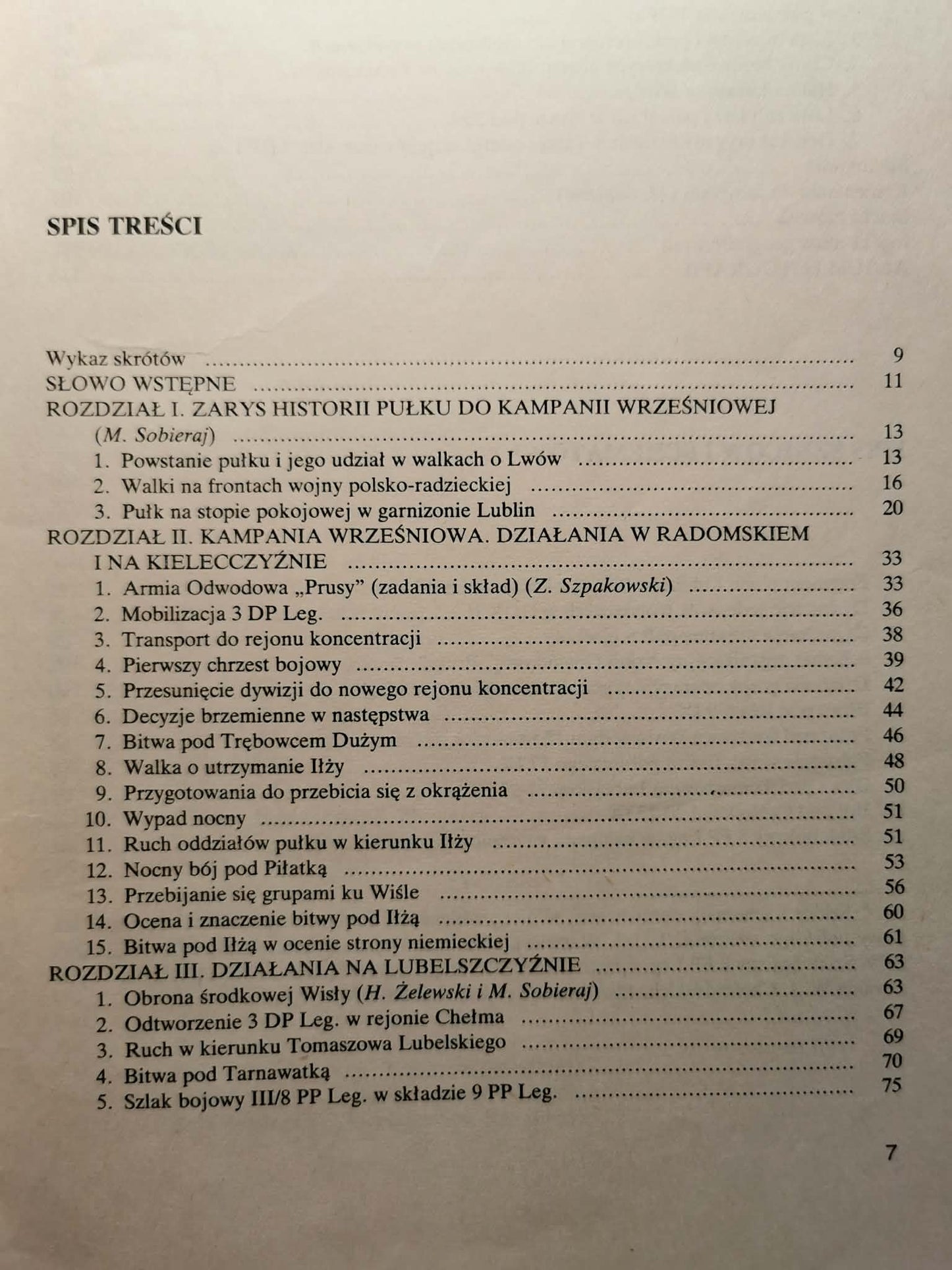Dzieje bojowe 8 PP leg . H Żelewski