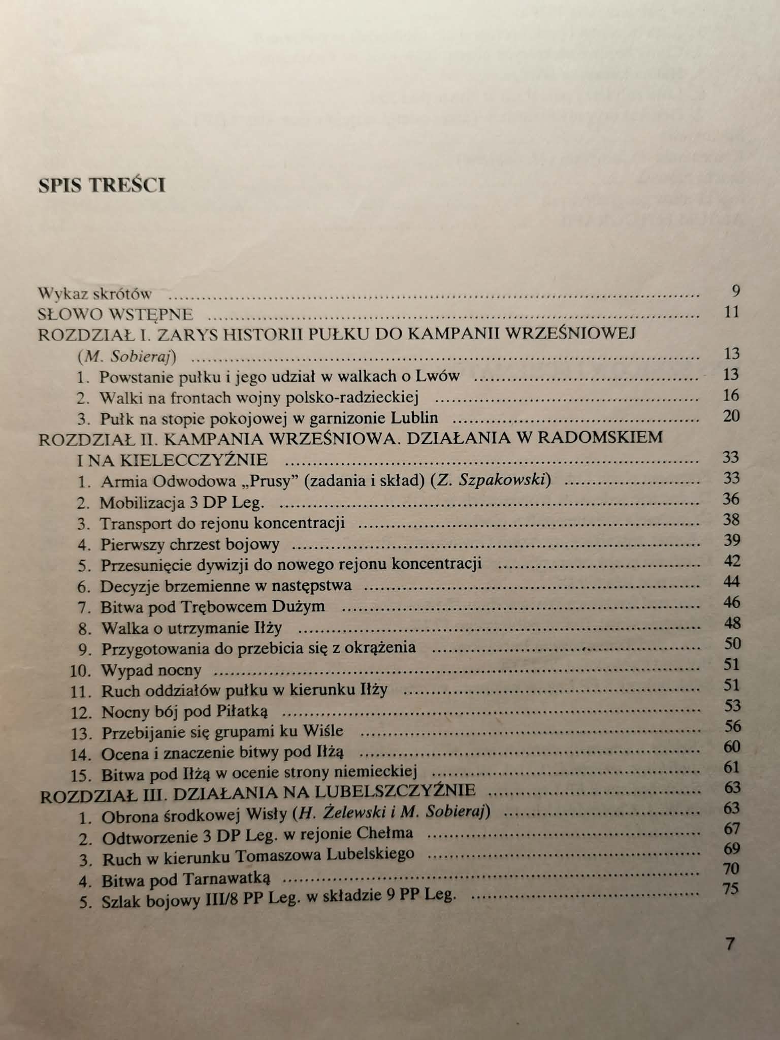 Dzieje bojowe 8 PP leg . H Żelewski