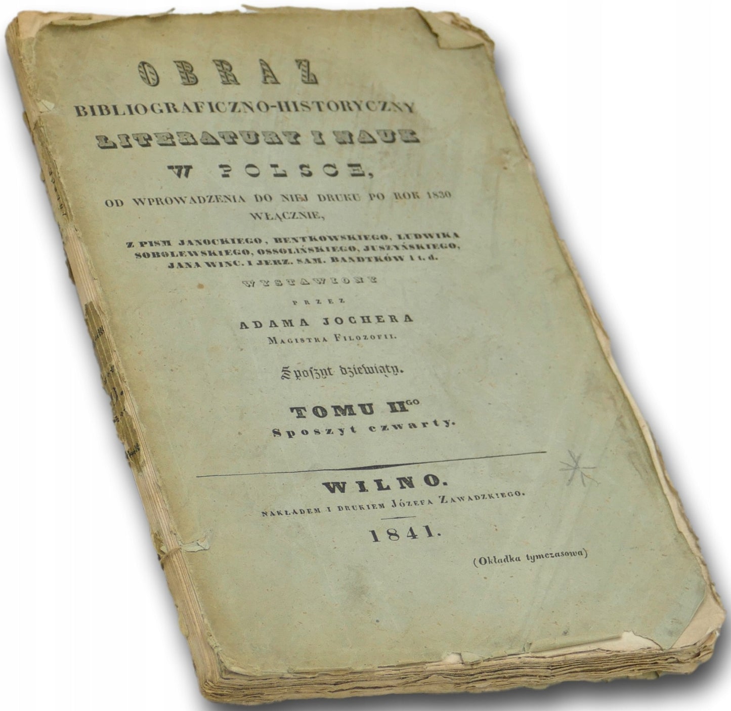 Obraz bibliograficzno-historyczny literatury i nauk w Polsce t. II [1841]