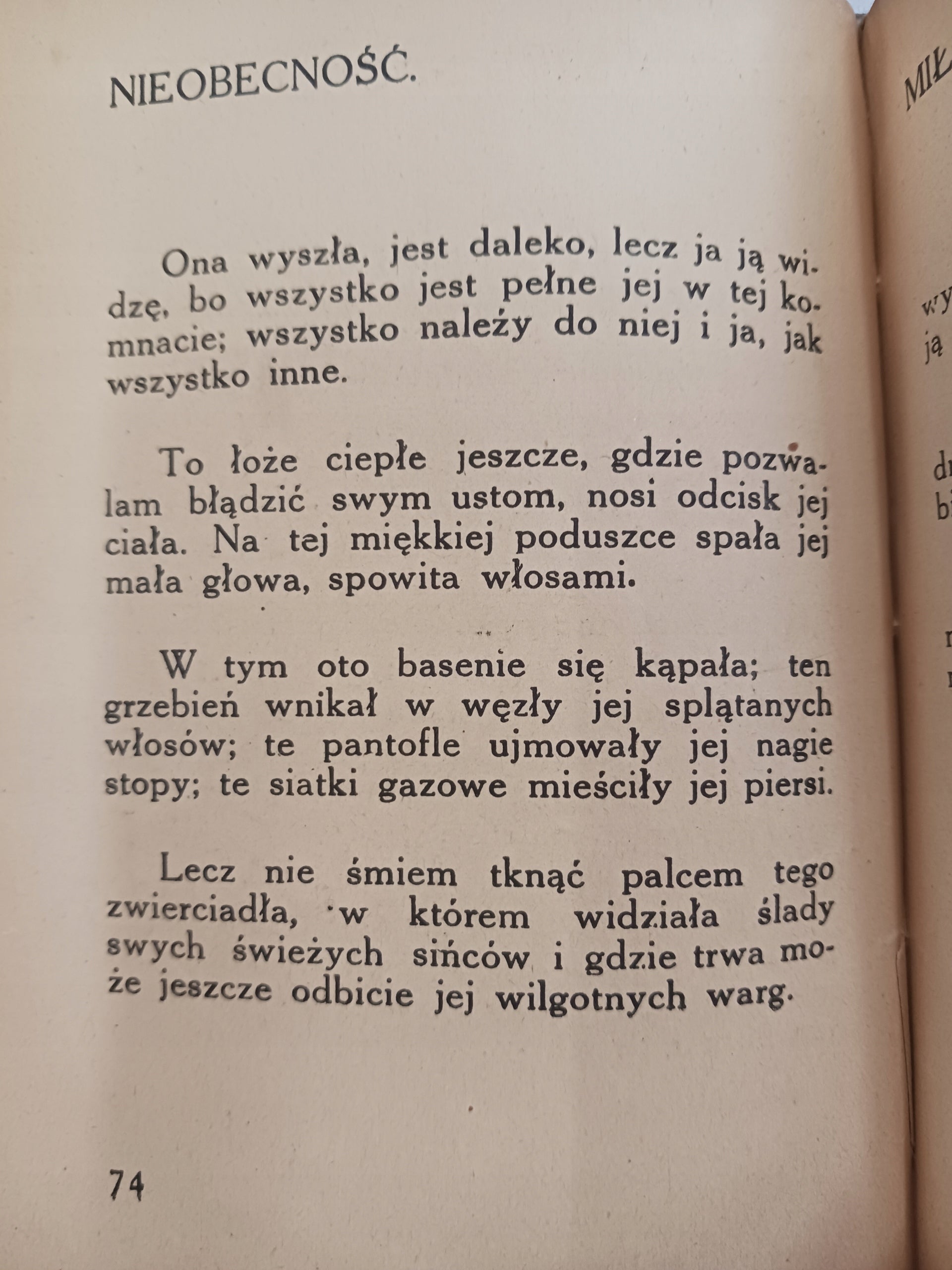 Pieśni Bilitis Piotr Louys przekład Leopold Staff [wydanie z roku 1920]