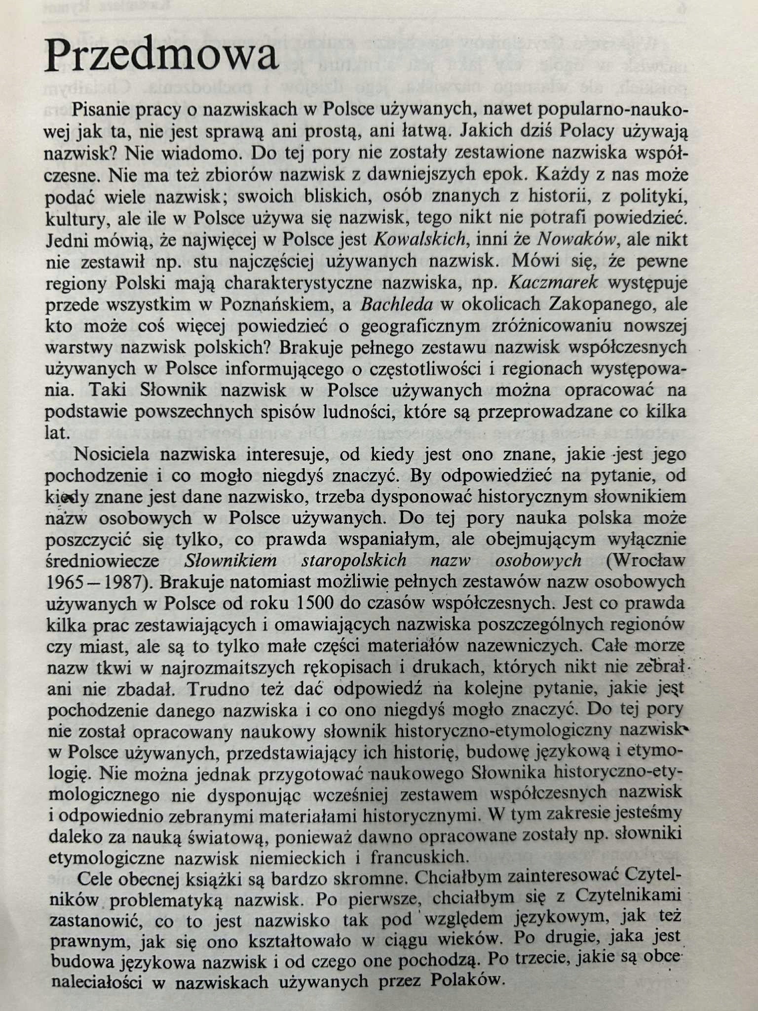 Nazwiska Polaków - Kazimierz Rymut