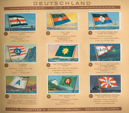 (album flag przedsiębiorstw żeglugowych) Lloyd Reedereiflaggen der (...)