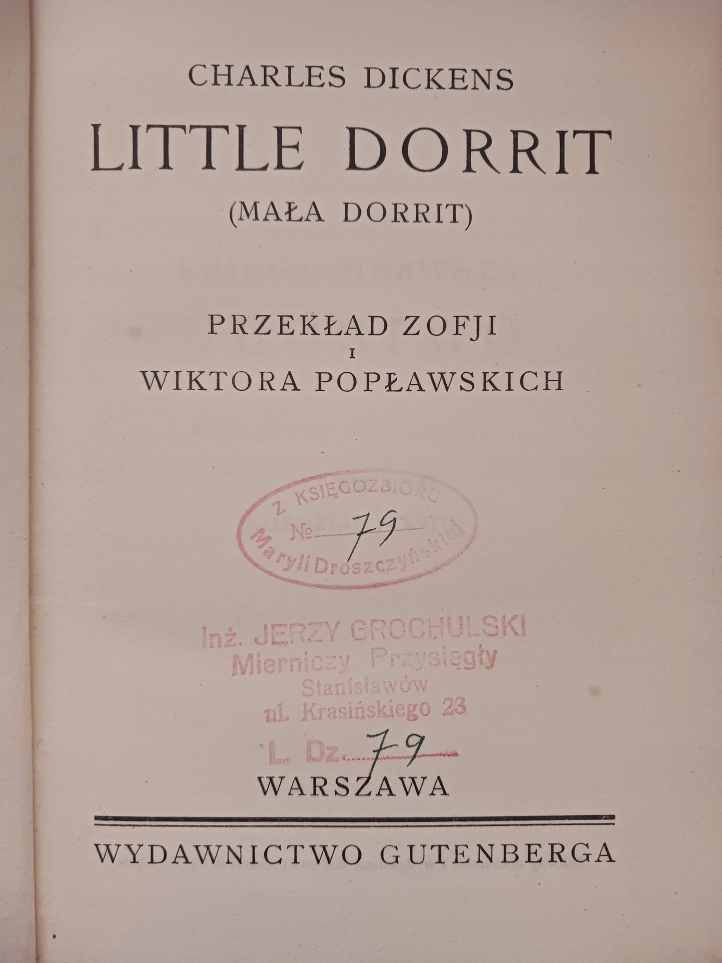Dzieła Karola Dickensa; Oliwer Twist, Mała Dorrit, David Copperfield 1930