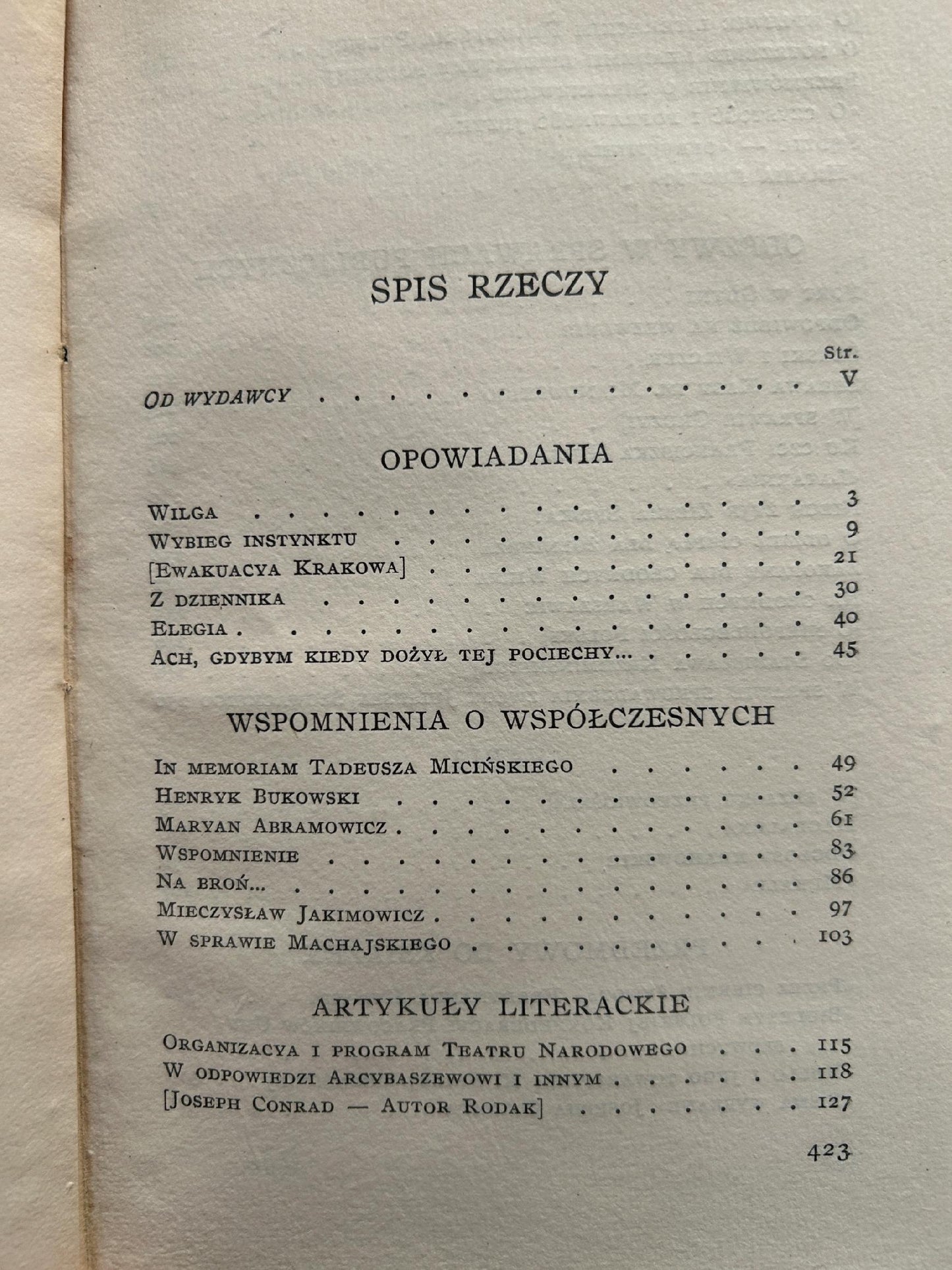 Elegie i inne pisma - Stefan Żeromski [wydanie przedwojenne]