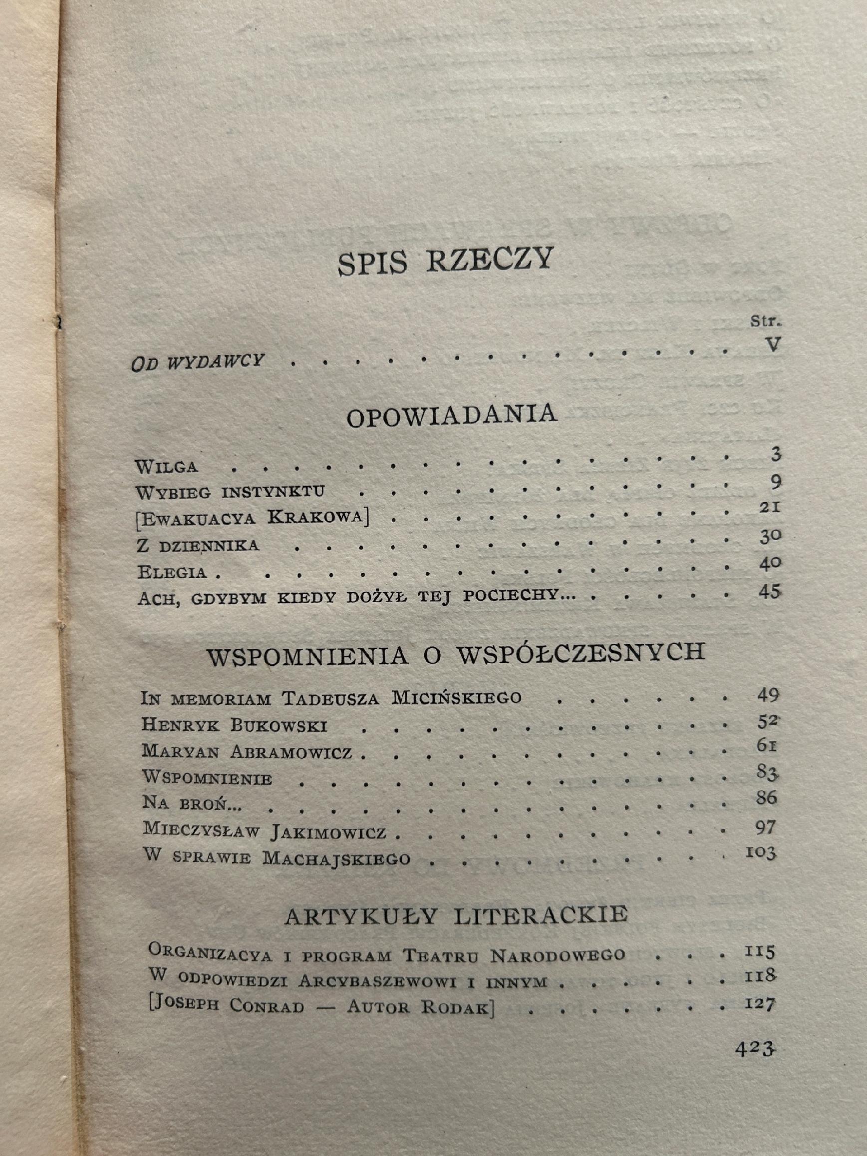 Elegie i inne pisma - Stefan Żeromski [wydanie przedwojenne]