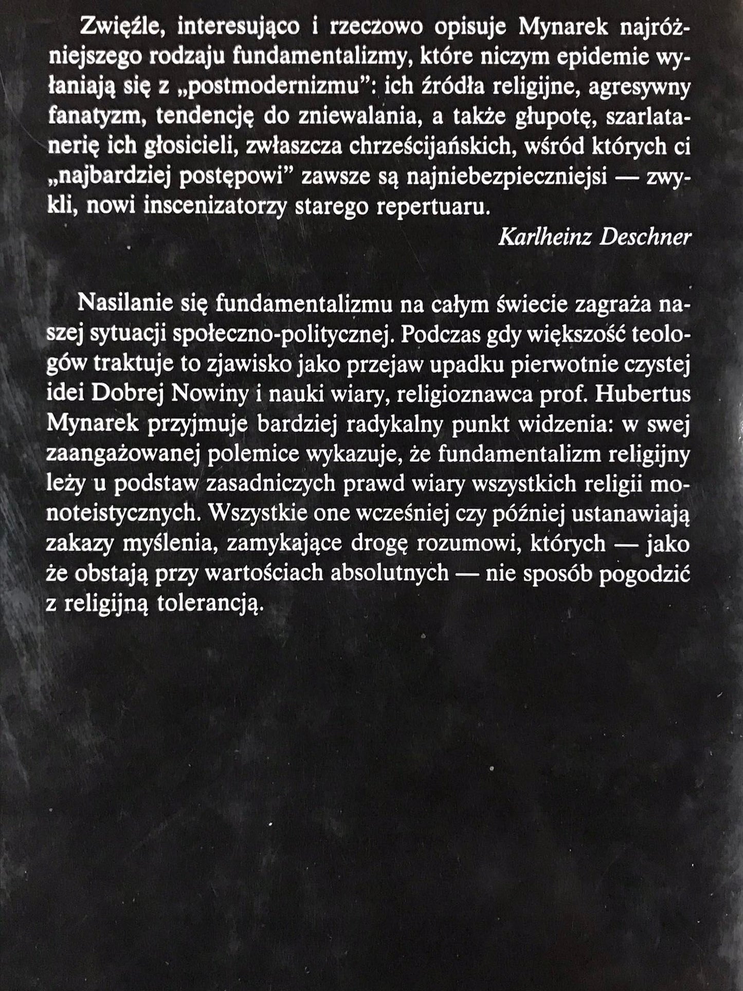 ZAKAZ MYŚLENIA - HUBERTUS MYNAREK