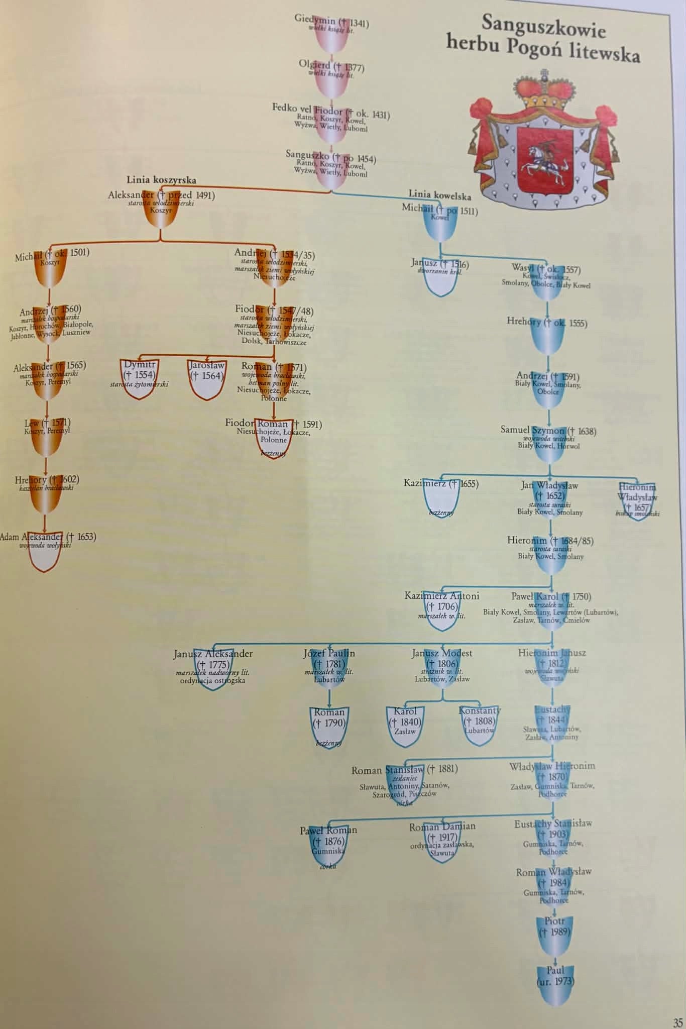 Poczet polskich rodów arystokratycznych + Tablice genealogiczne Zielińska