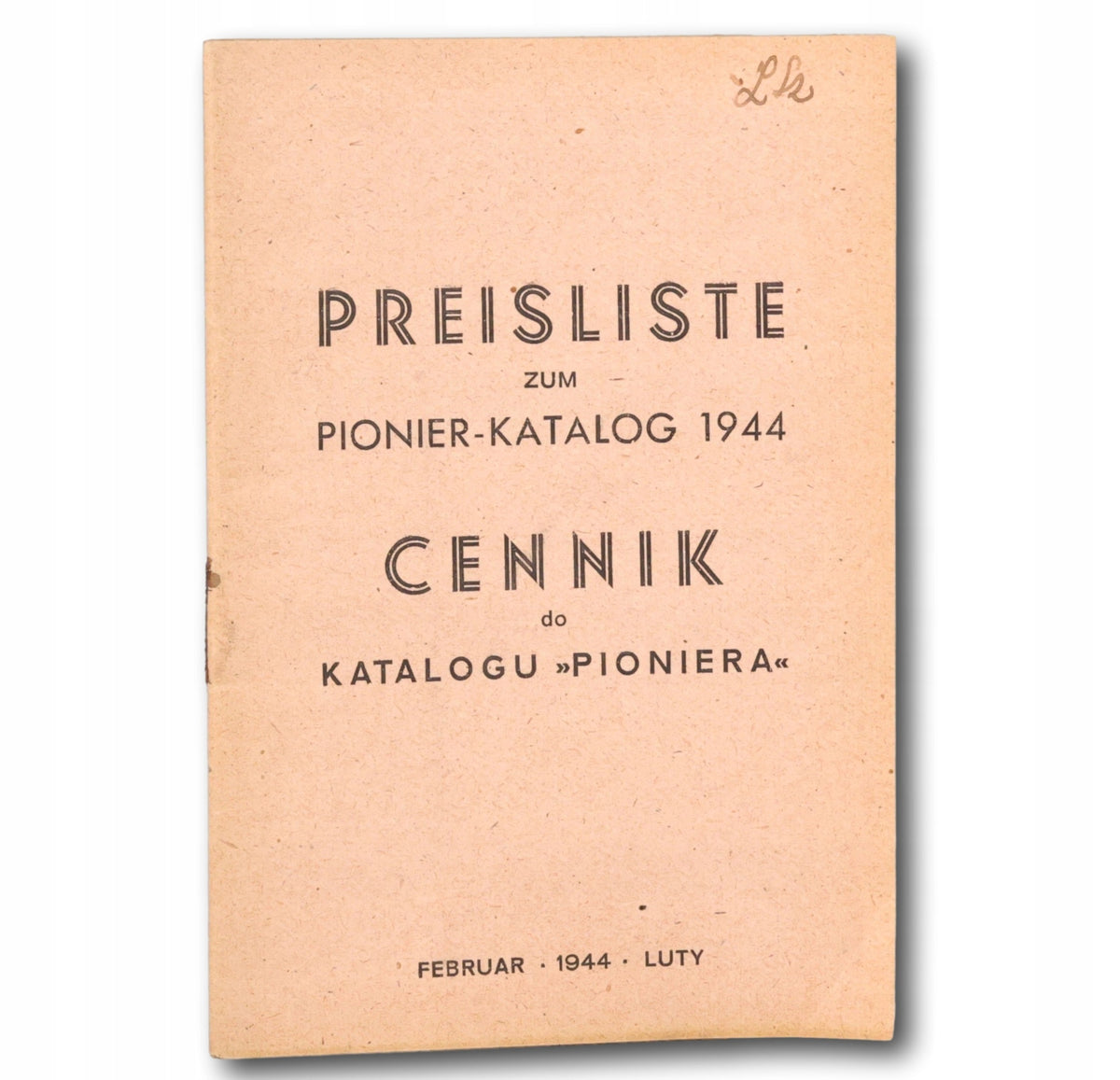 Cennik do katalogu Pioniera [Luty 1944]