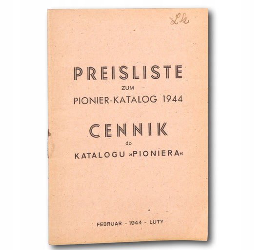 Cennik do katalogu Pioniera [Luty 1944]