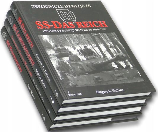Waffen-SS. Zestaw 4 książek: Leibstandarte, Das Reich, Totenkopf