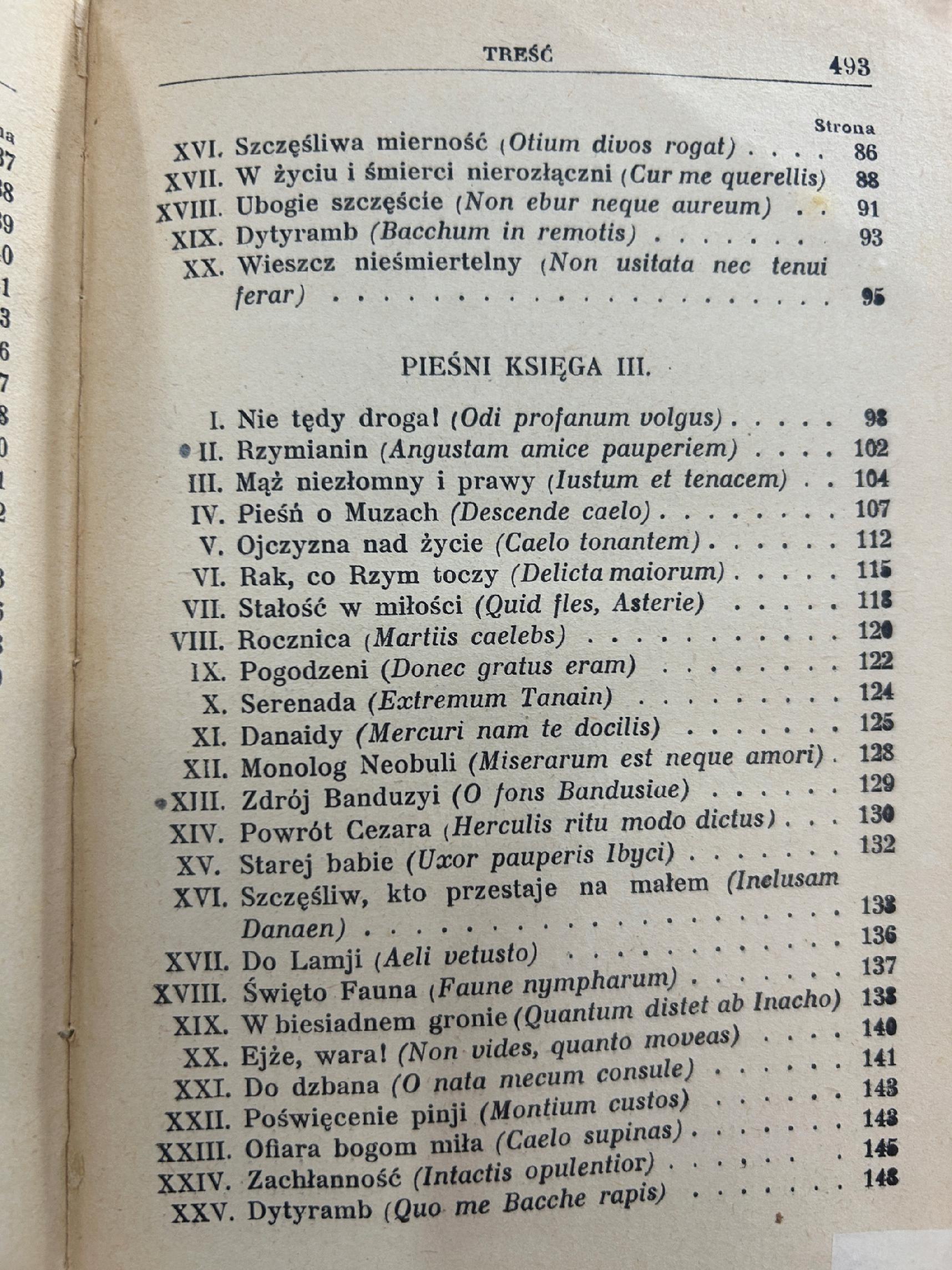 Poezje - Q. Horatius Flaccus [wydanie przedwojenne]
