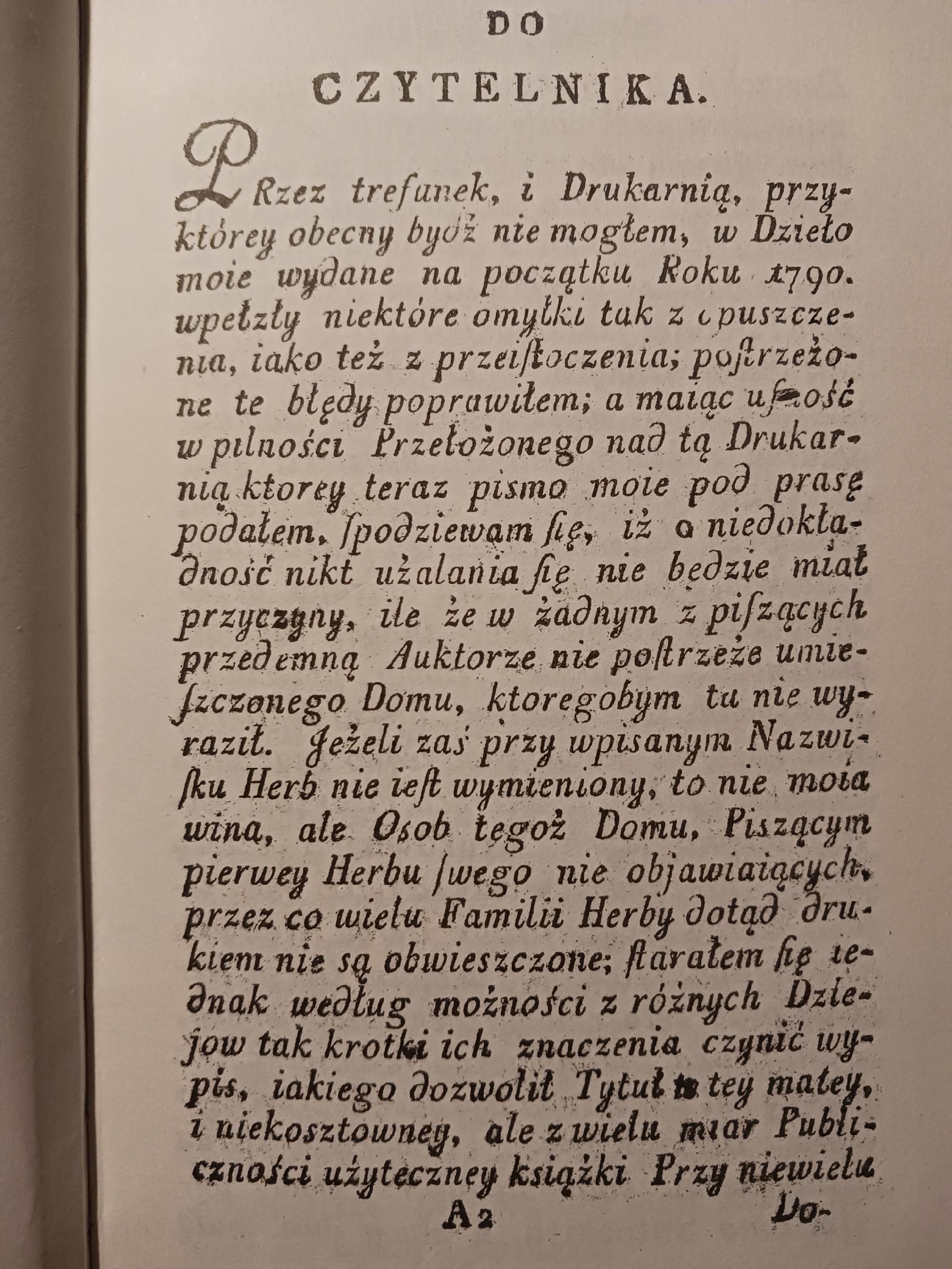 Zbiór nazwisk szlachty Piotr Nałęcz-Małachowski [reprint 1805 rok]