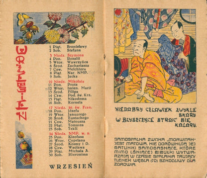 Kalendarz Przypowieści Dalekiego Wschodu [Kraków 1939]