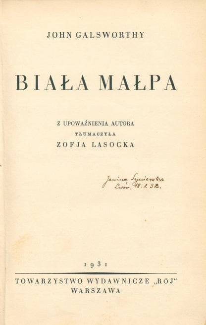 Trylogia "Nowoczesna Komedja" John Galsworthy [pierwsze polskie wydanie]