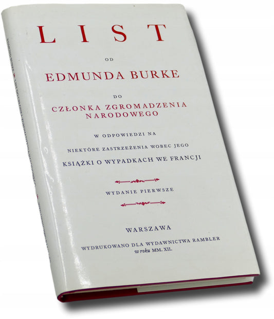 List Od Edmunda Burke Do Członka Zgromadzenia Narodowego