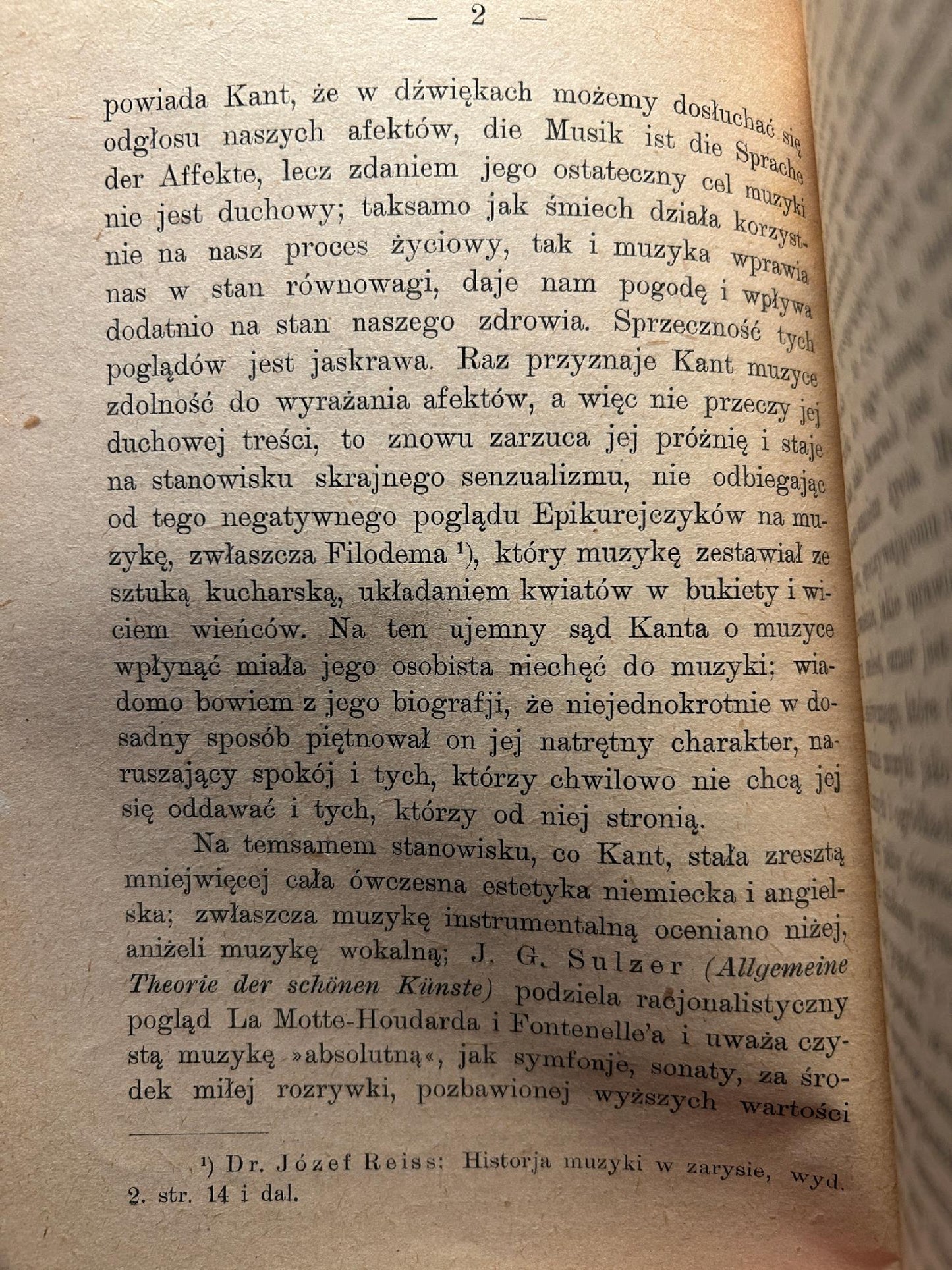 Problem treści w muzyce - Józef Reiss [1922 r.]