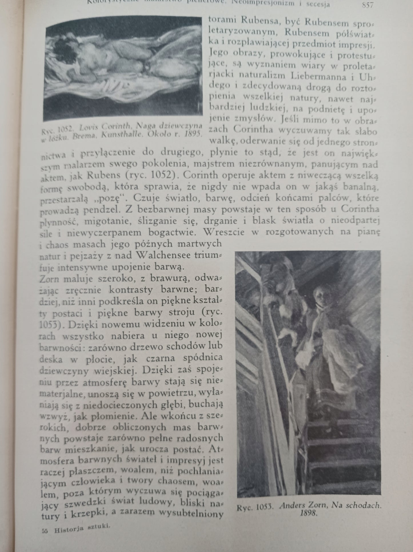 Historja sztuki Ryszard Hamman Tom I i II [oprawa B. Zjawiński][wyd. 1934]