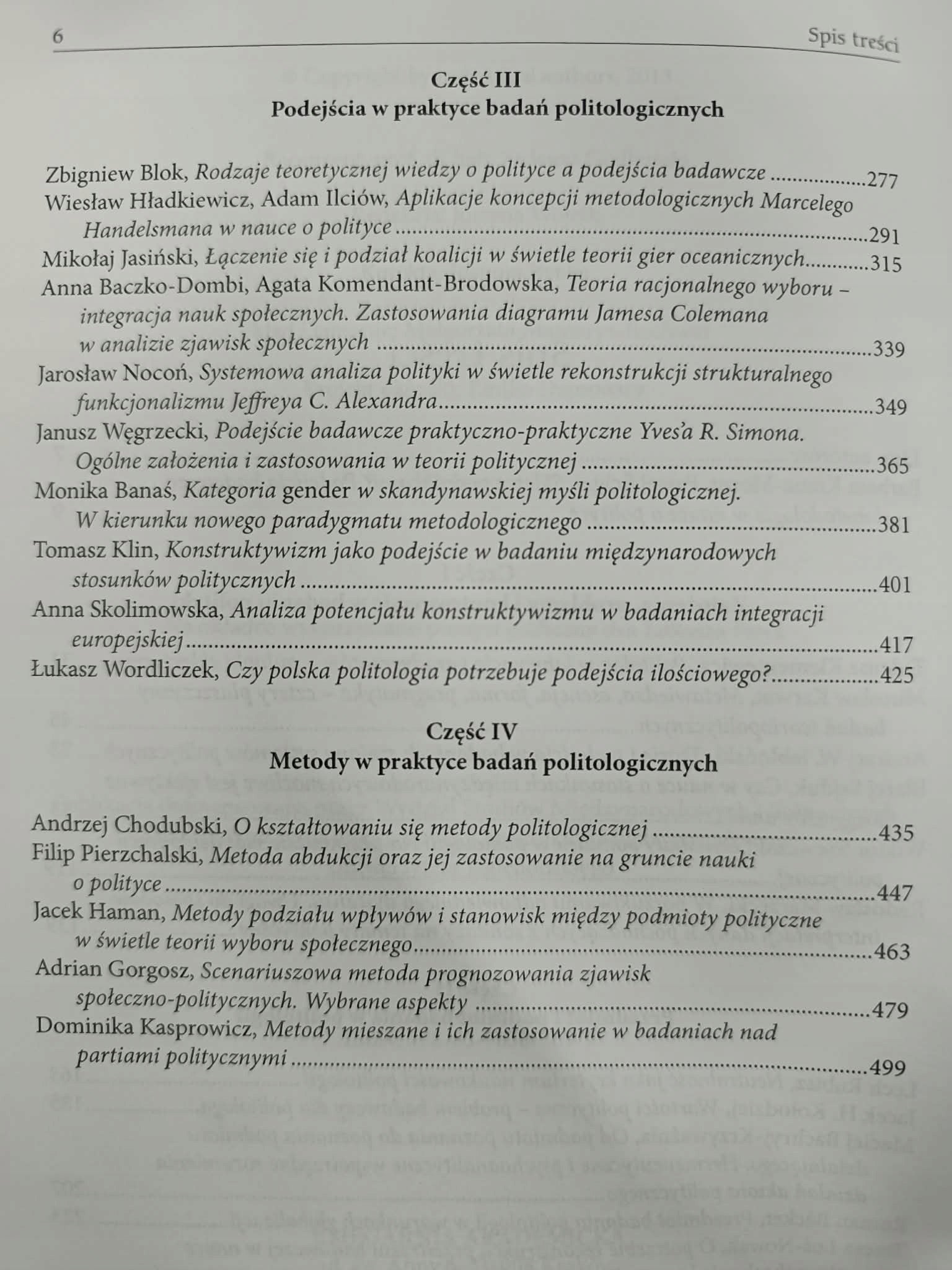 Podejścia badawcze i metodologiczne w nauce o polityce, Praca zbiorowa